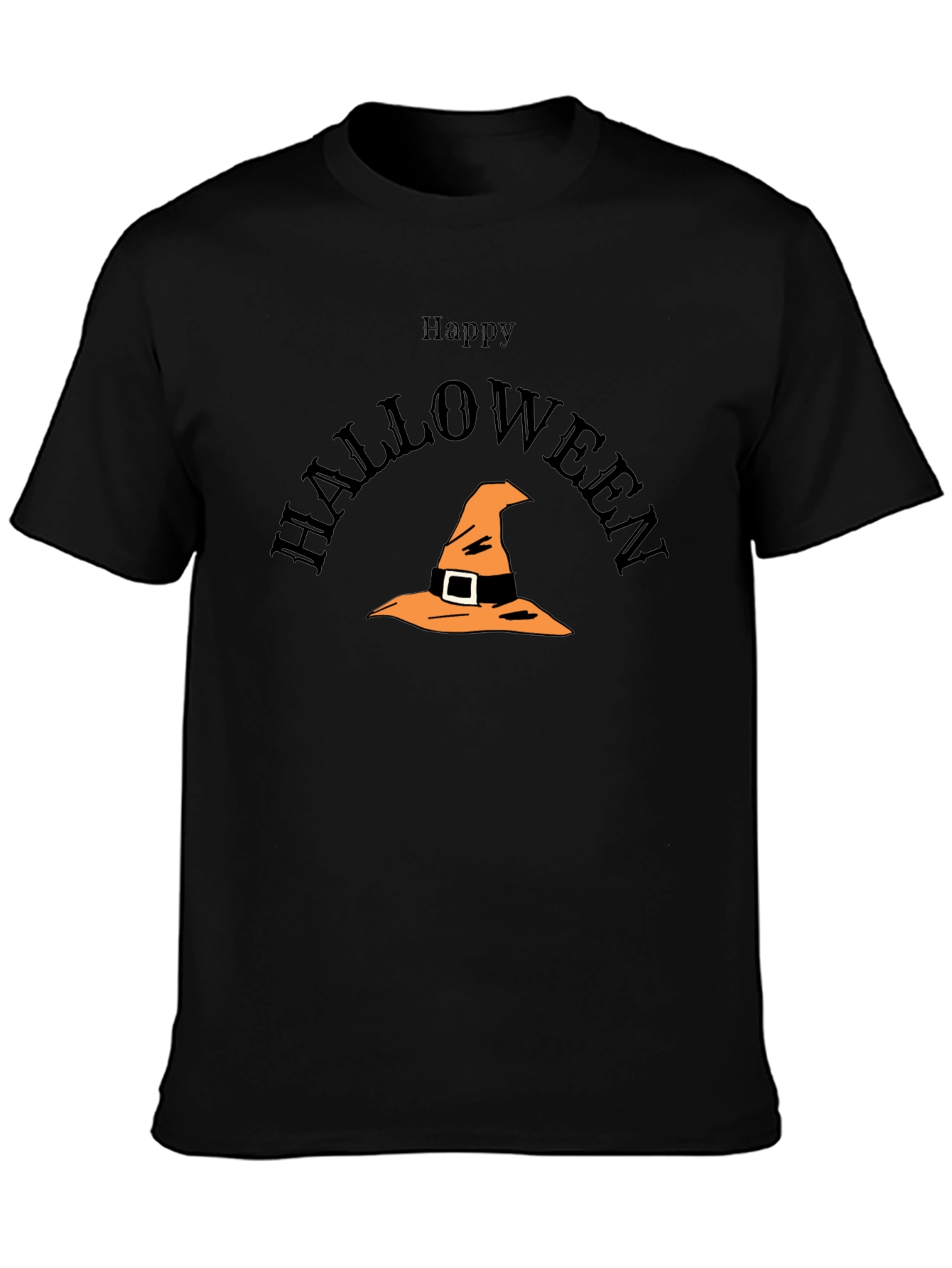 Happy Halloween T-Shirt with Witch Hat