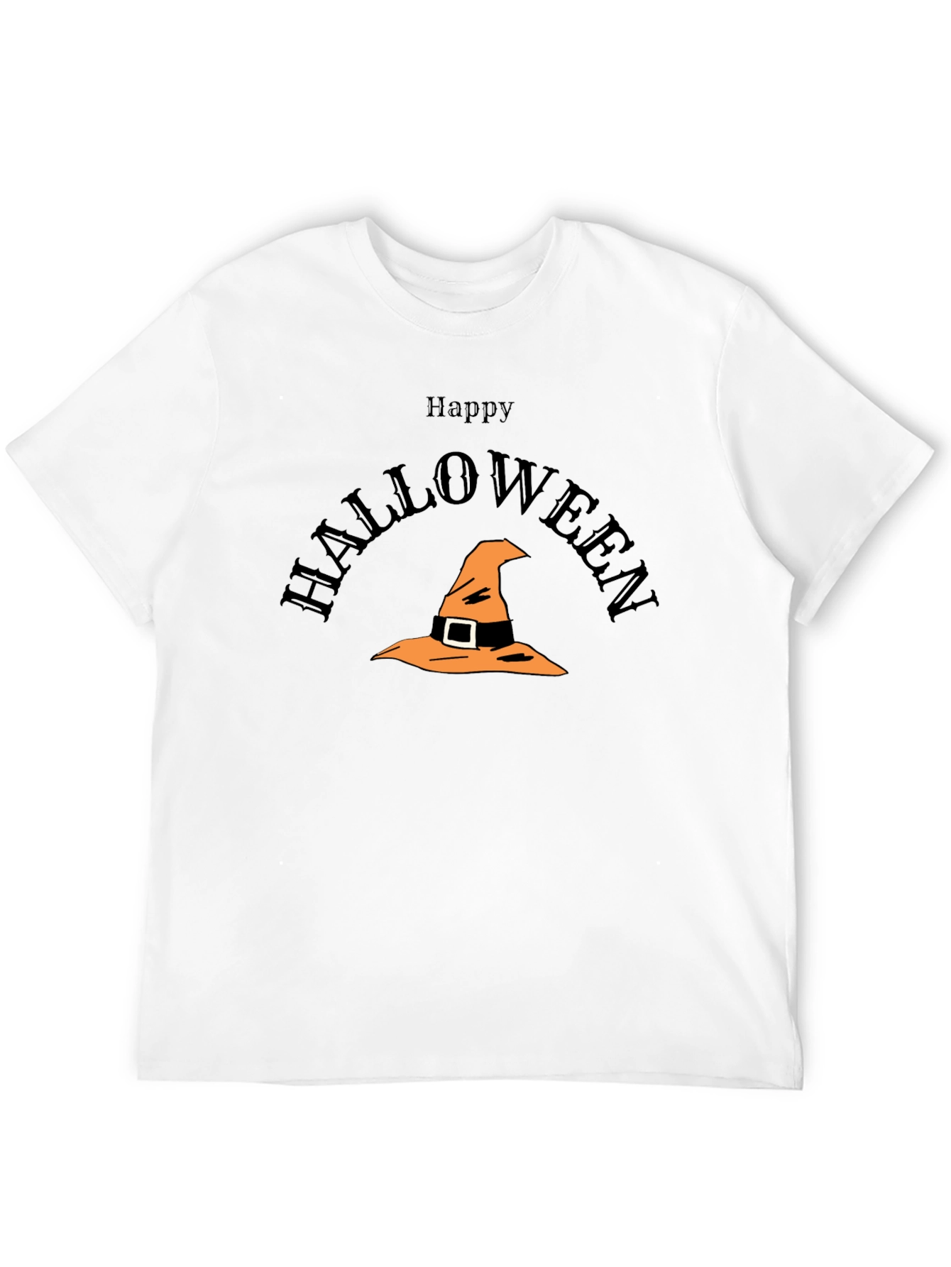 Happy Halloween T-Shirt with Witch Hat