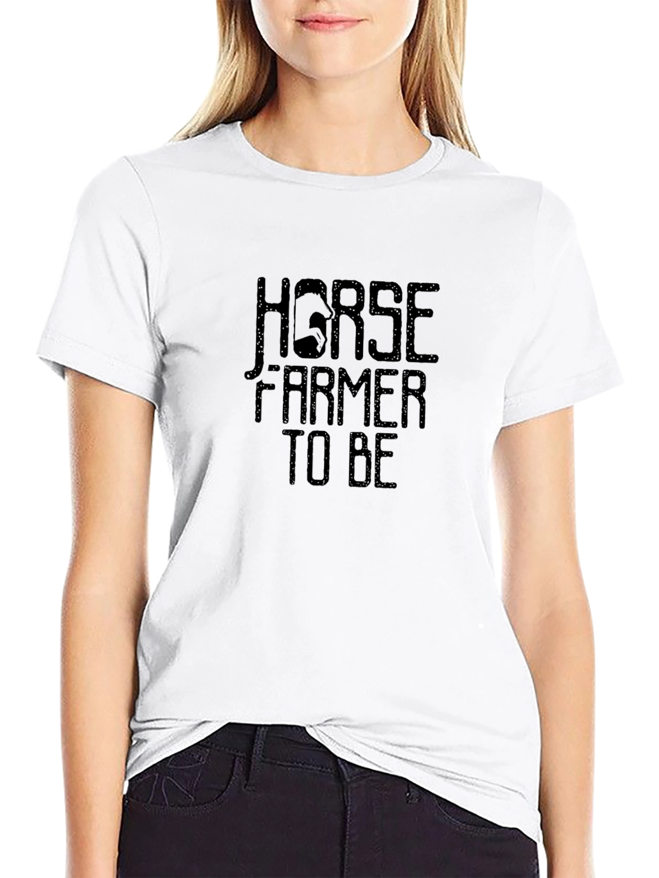 Horse Farmer To Be - Black T-Shirt