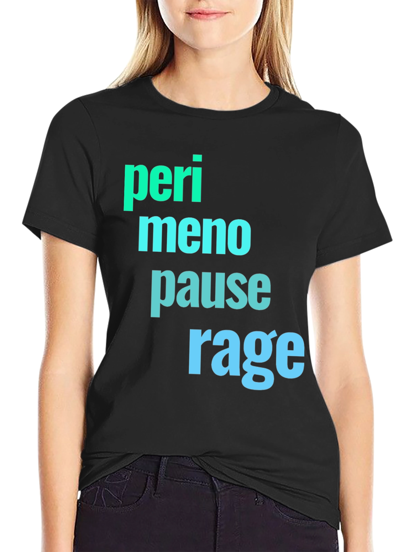 Perimenopause Rage Black Graphic Tee