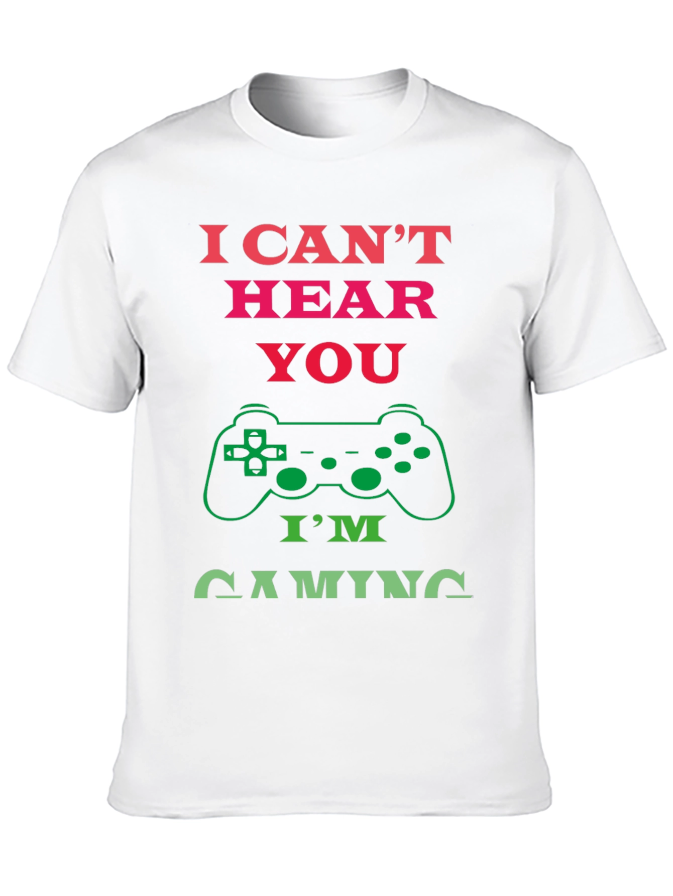 I Cant Hear You Im Gaming Black T-Shirt