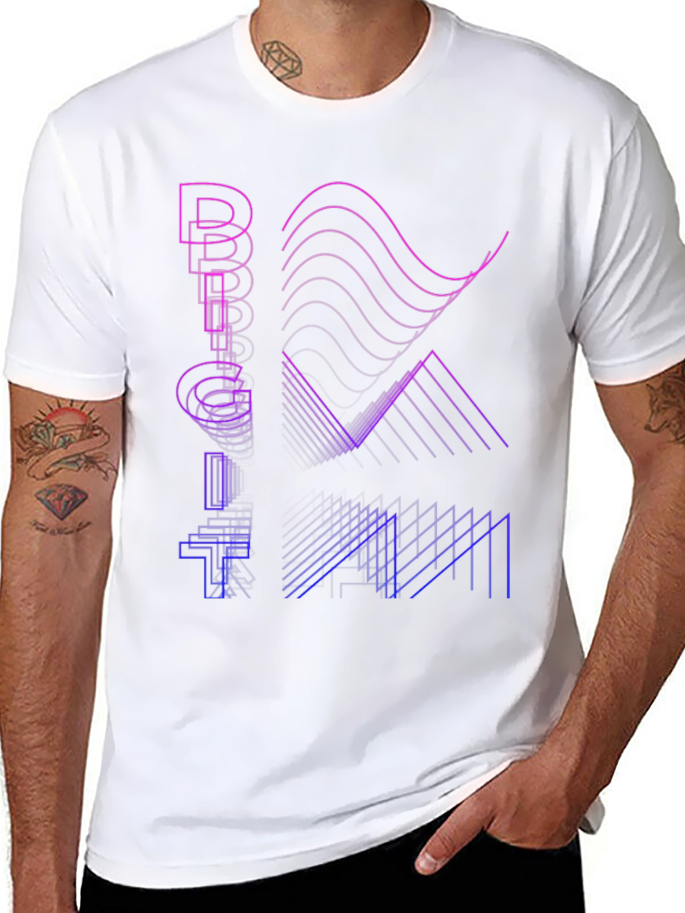 Retro Graphic T-Shirt - Big Data Design