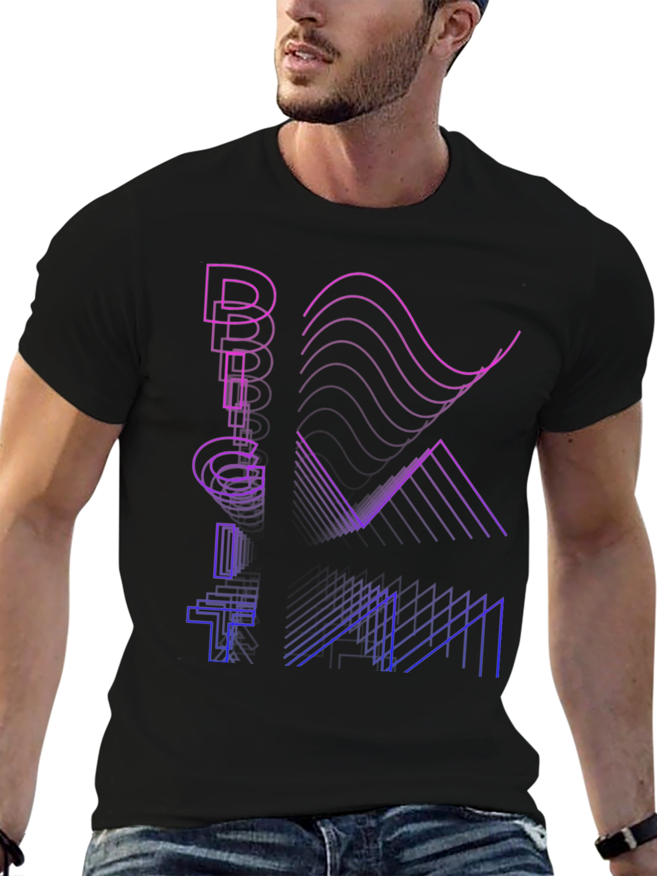Retro Graphic T-Shirt - Big Data Design