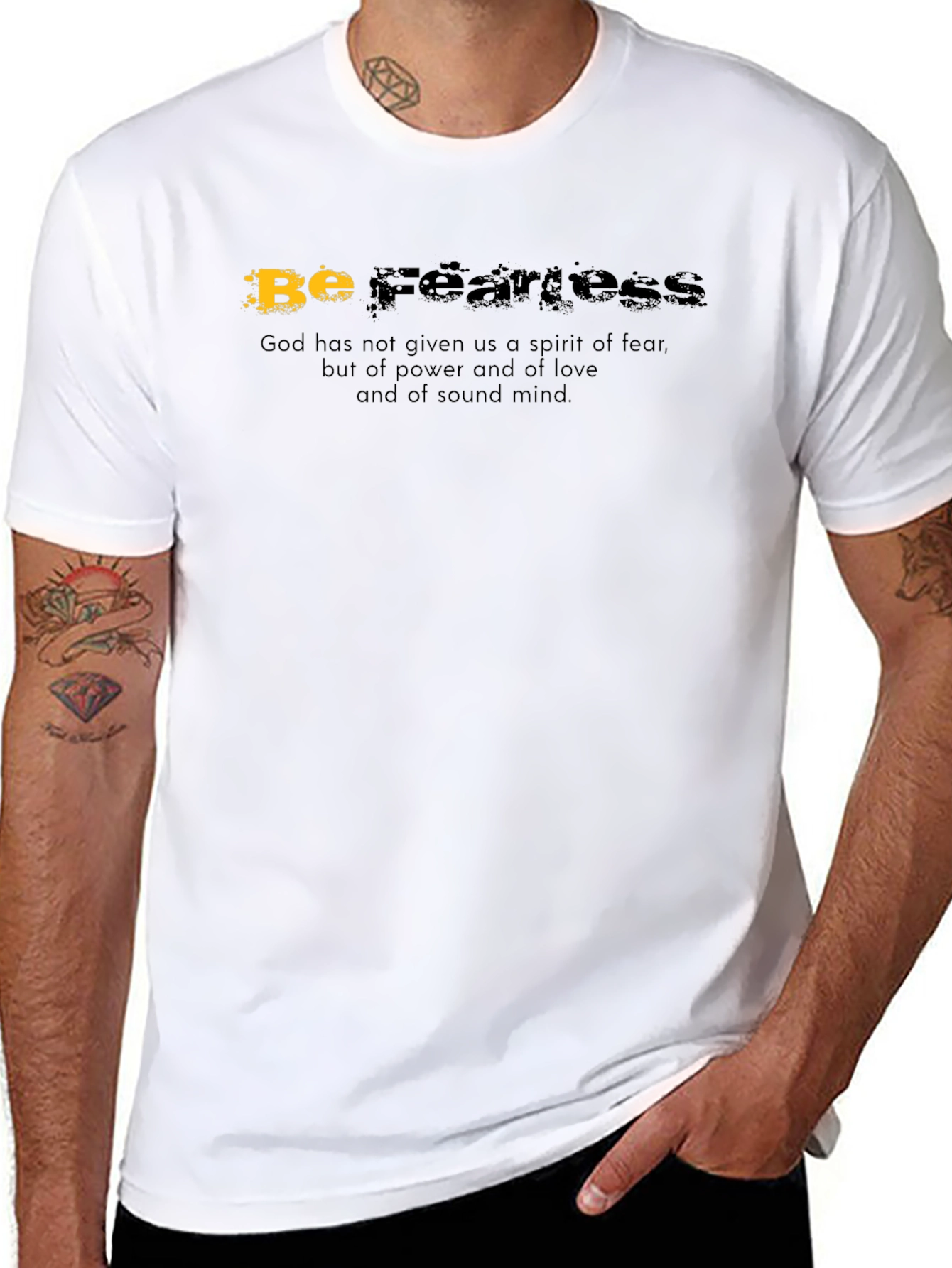 Be Fearless Graphic Tee - Motivational T-Shirt