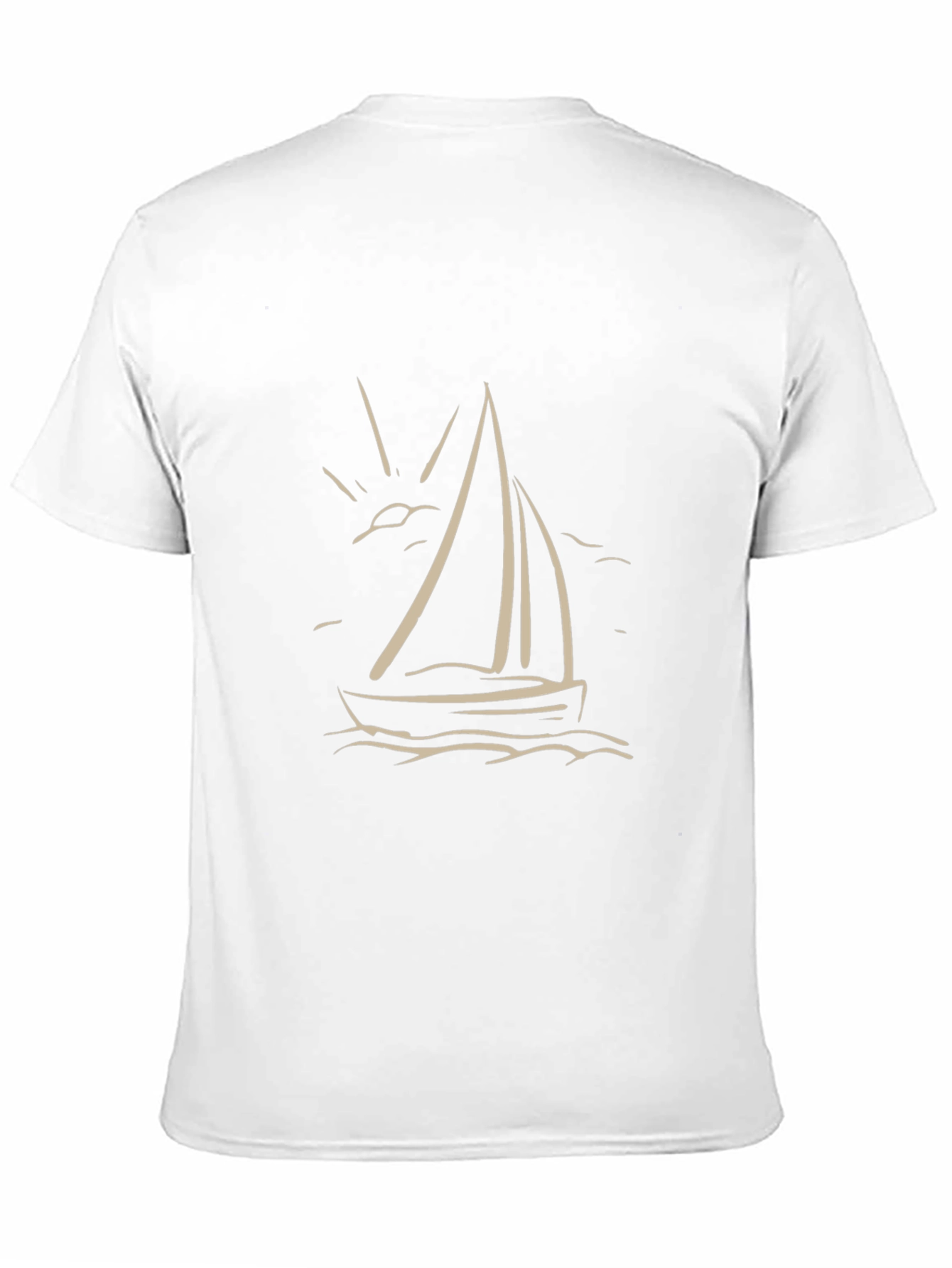 Mens Sailboat Graphic Tee - Black