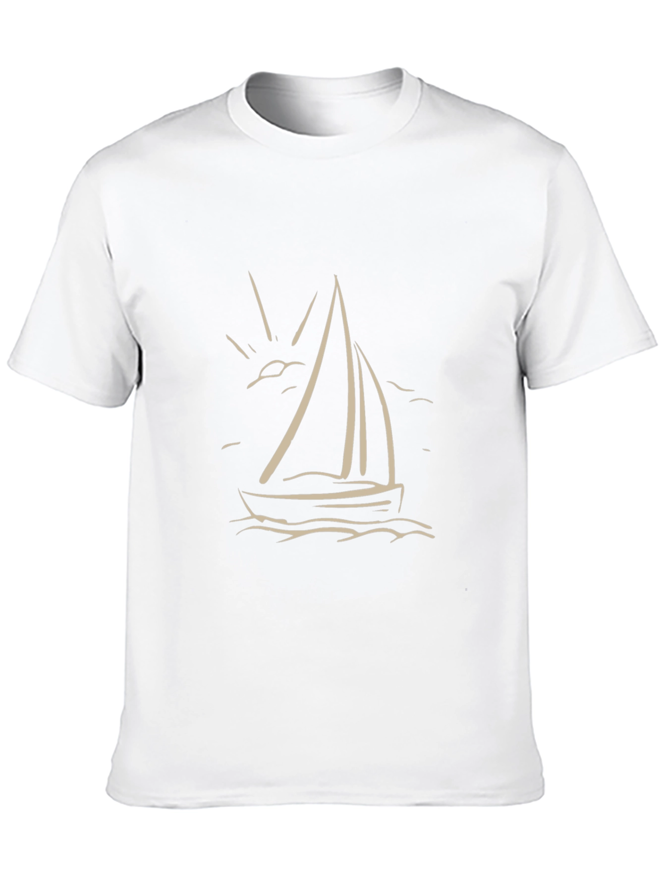 Mens Sailboat Graphic Tee - Black