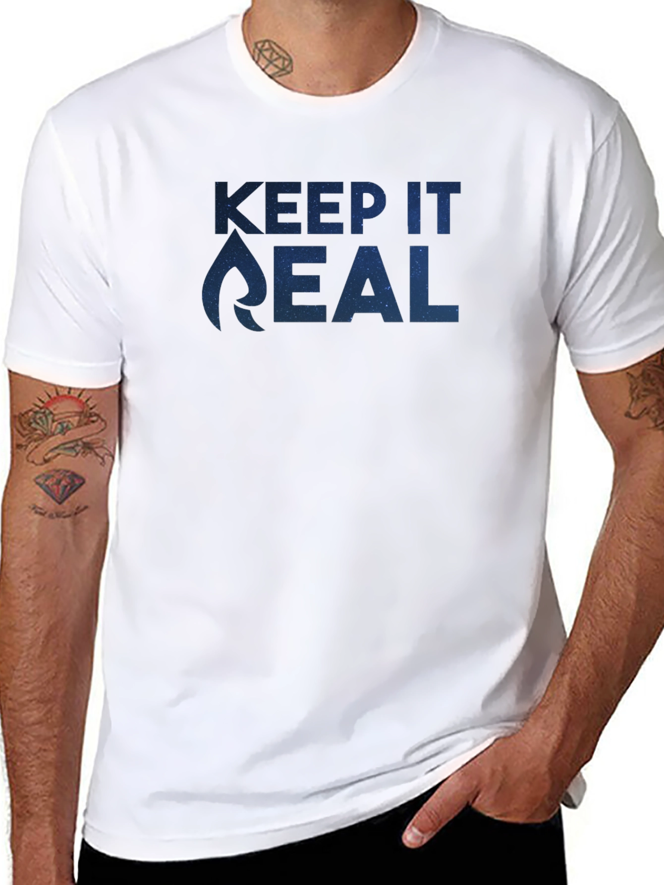 Keep It Real Graphic Tee - Trendy T-Shirt