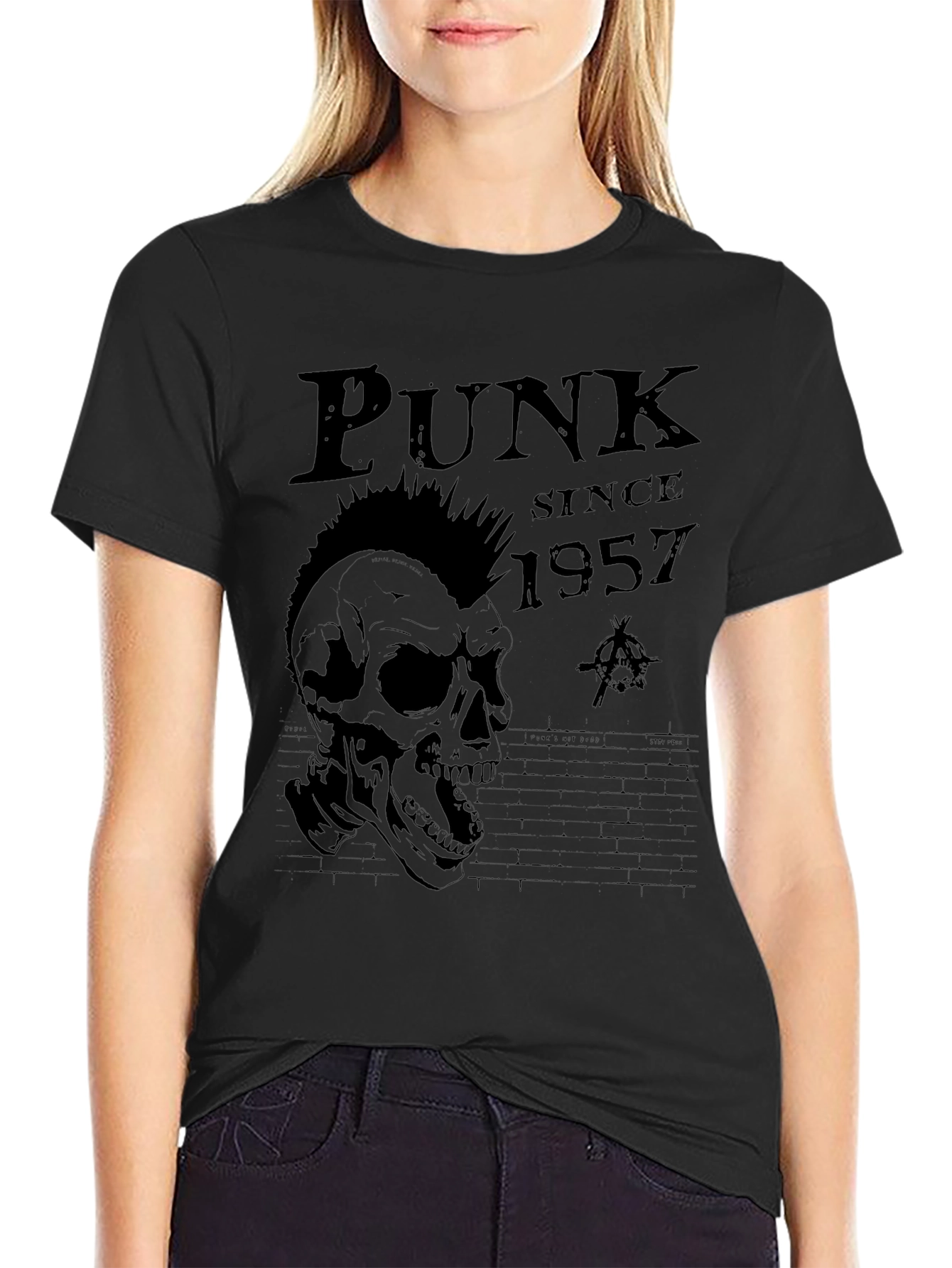 Punk Since 1957 Graphic Tee - Black