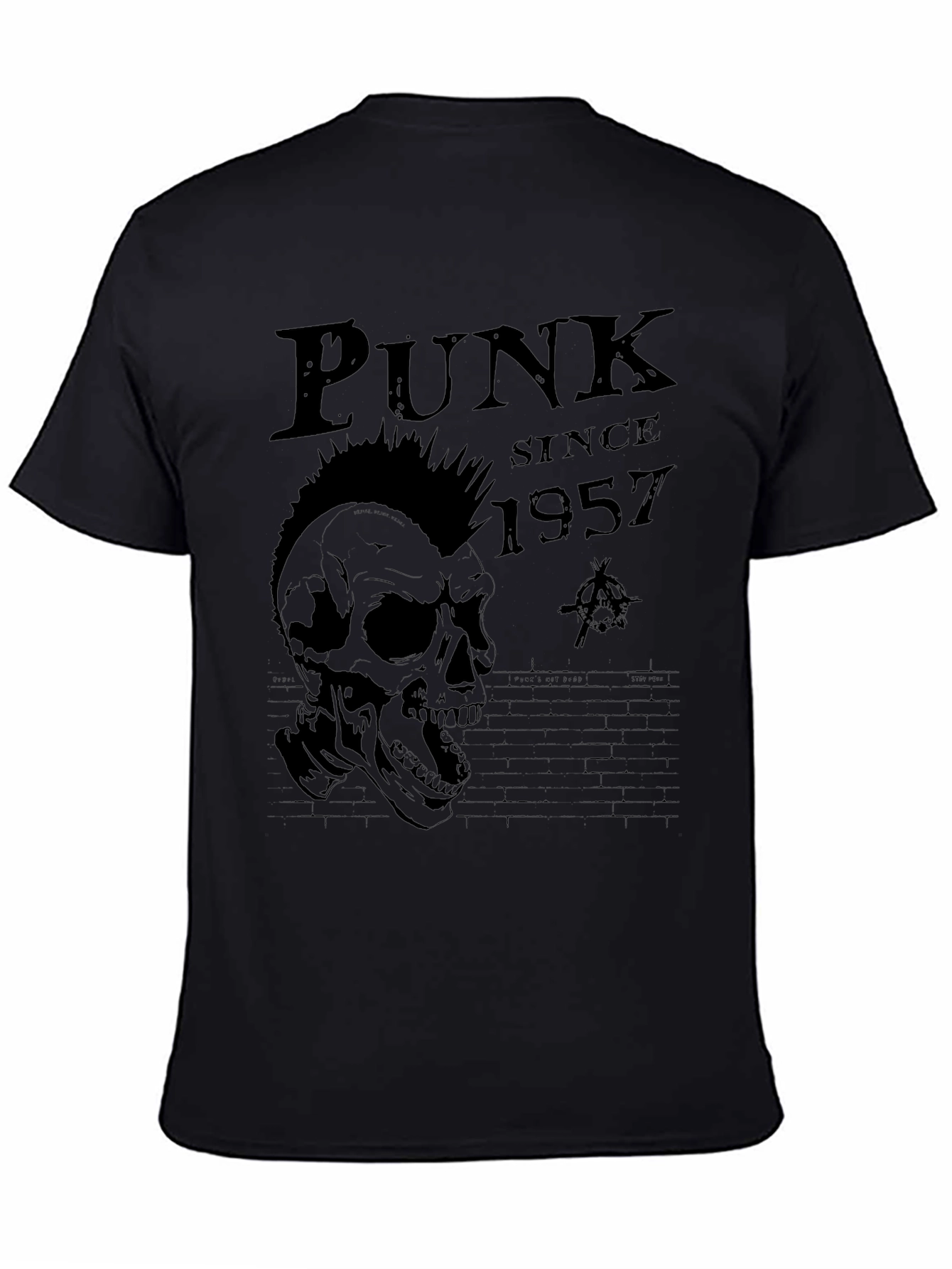 Punk Since 1957 Graphic Tee - Black