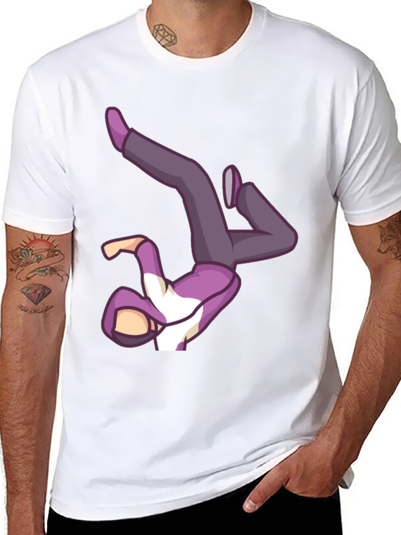 Cool Breakdancer Graphic T-Shirt