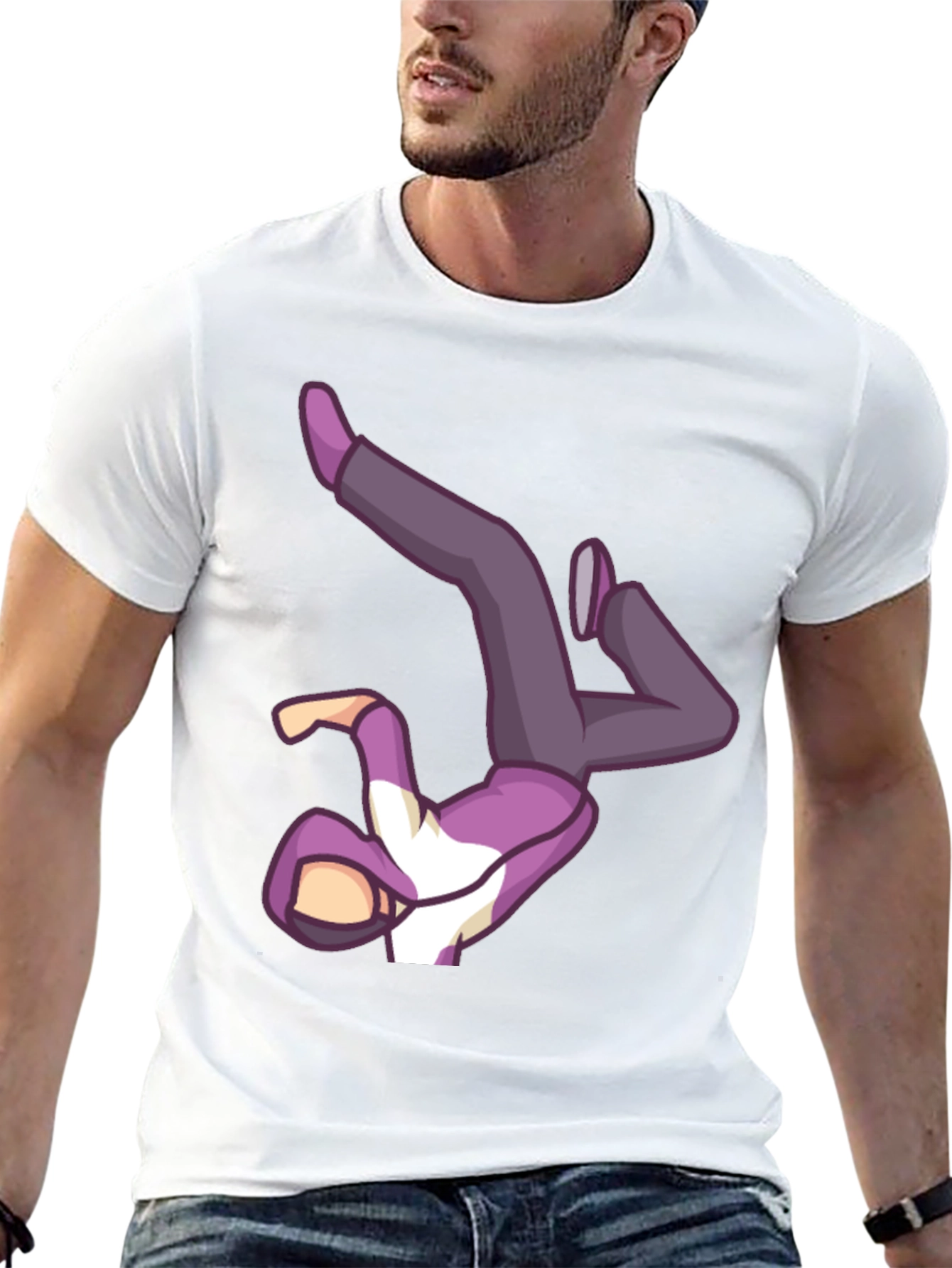 Cool Breakdancer Graphic T-Shirt