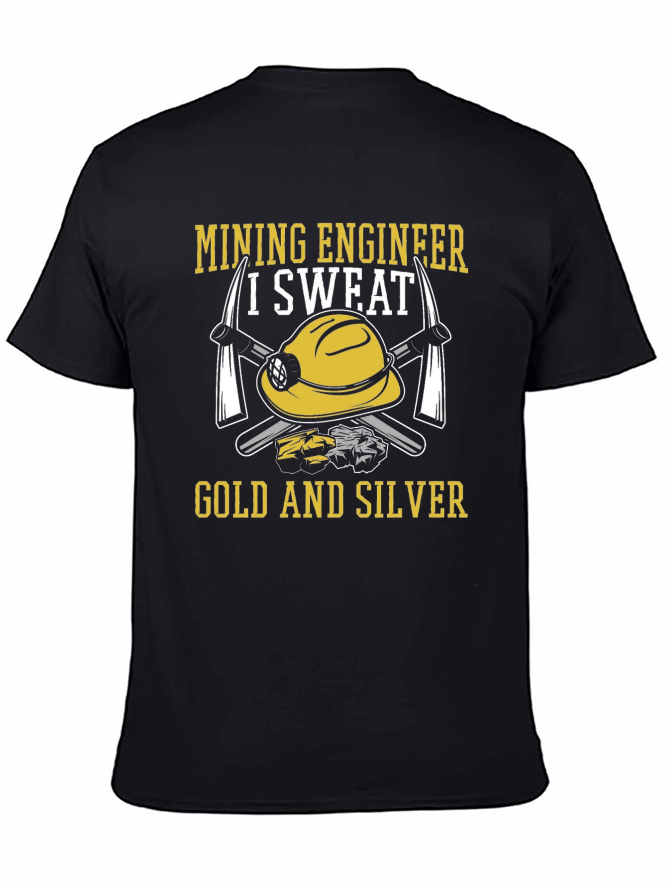 Mining Engineer T-Shirt - Gold and Silver Graphic Tee