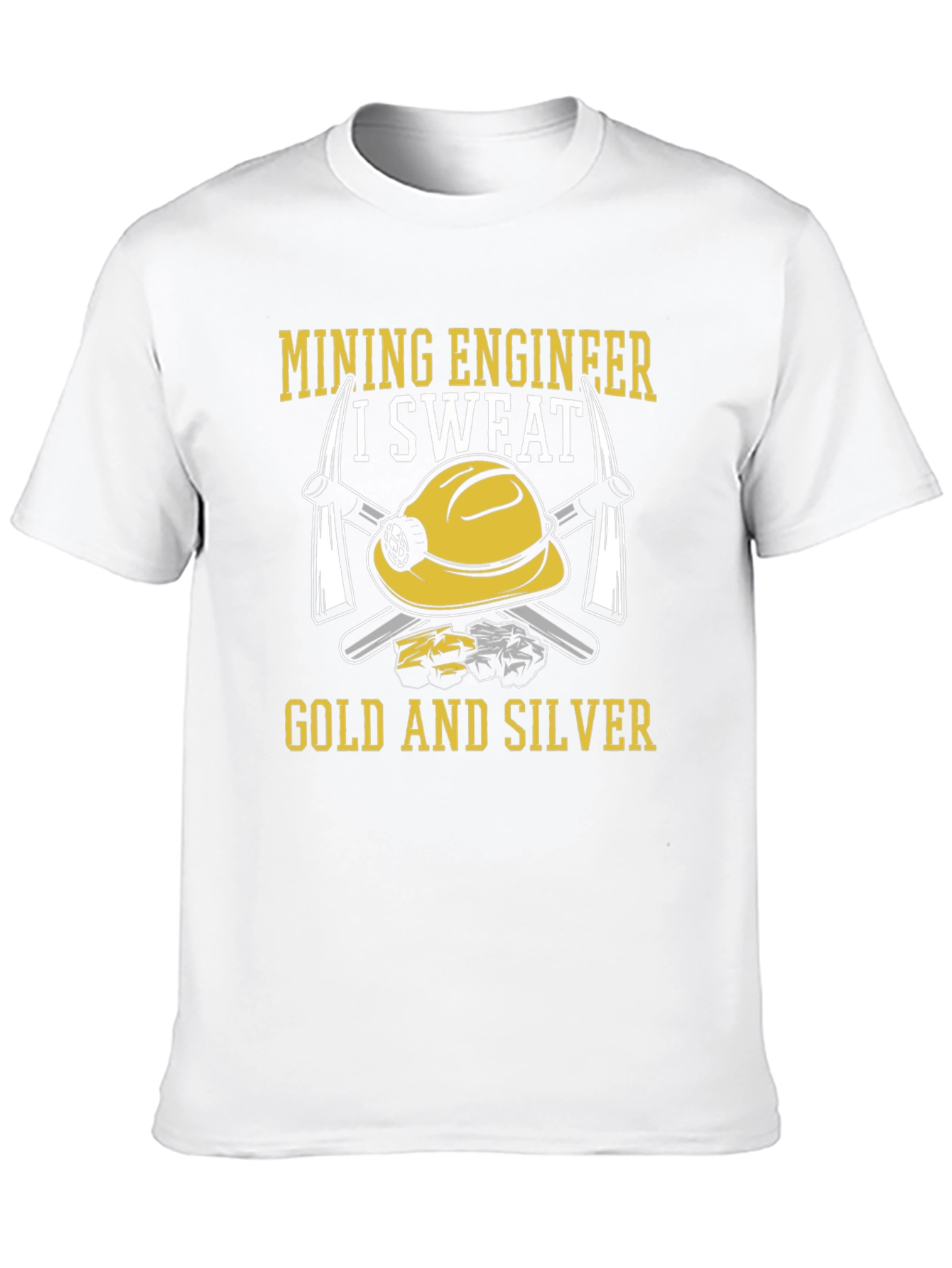 Mining Engineer T-Shirt - Gold and Silver Graphic Tee