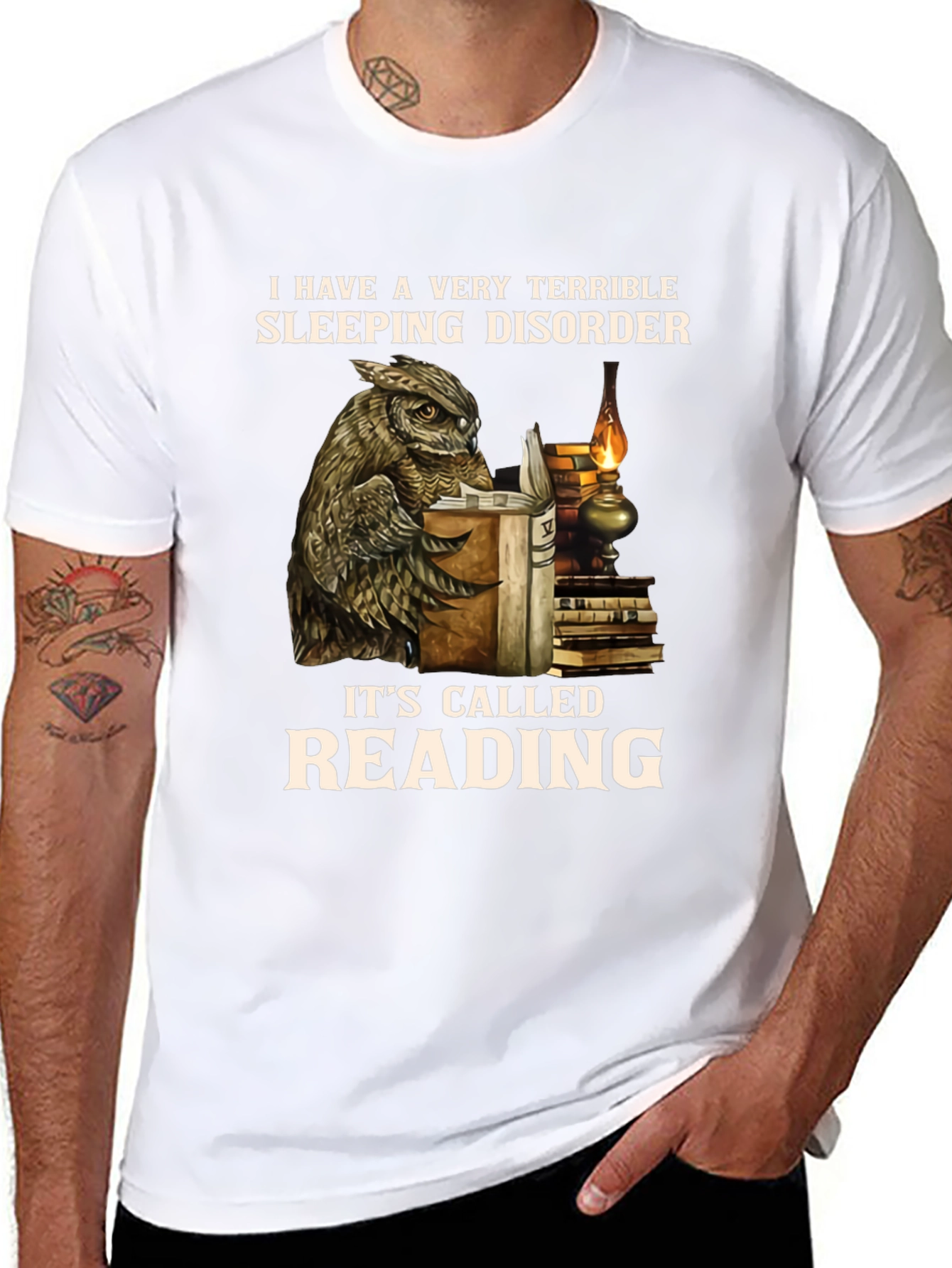 Funny Reading Disorder Owl T-Shirt