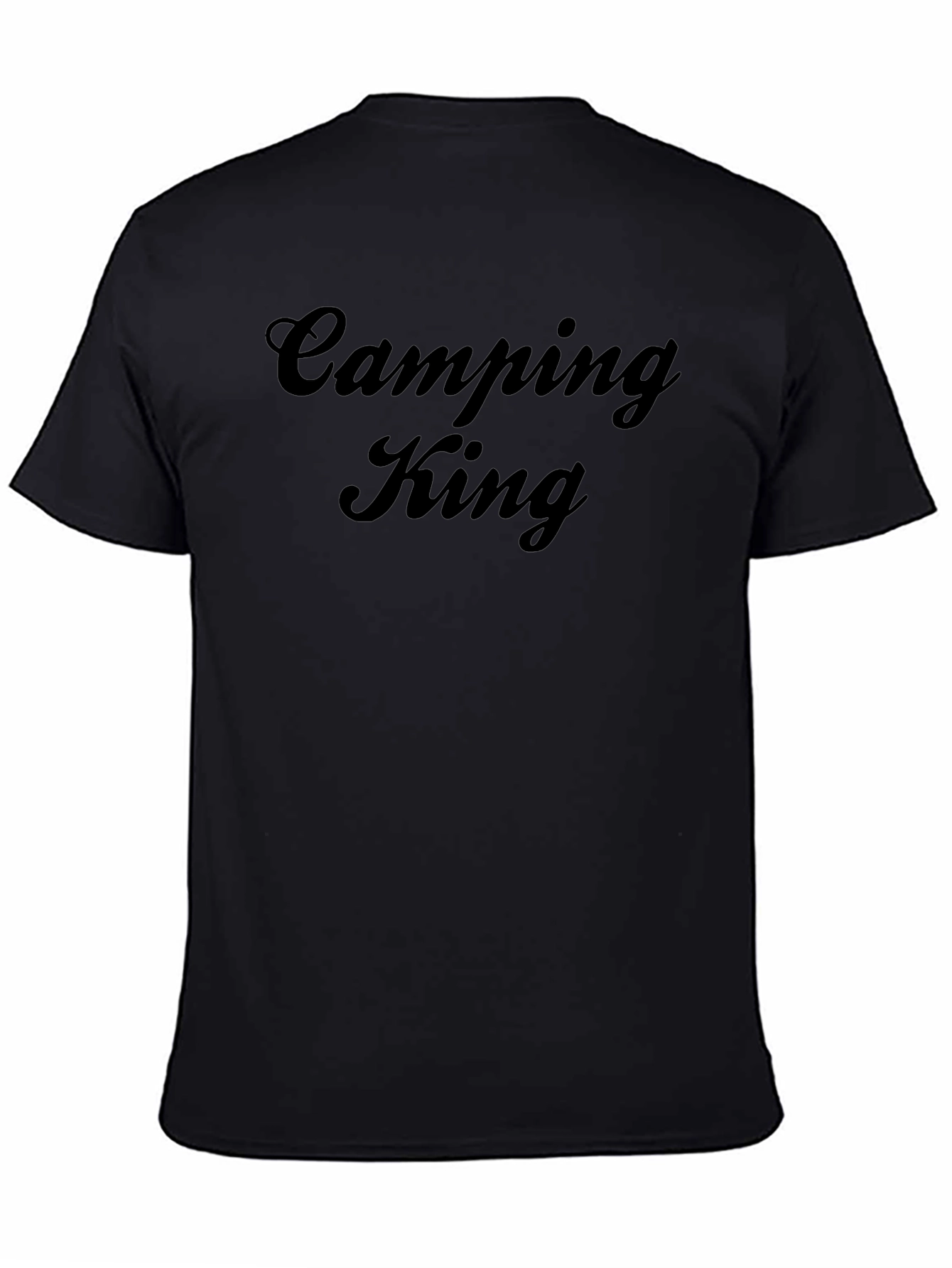 Camping King Black Graphic Tee