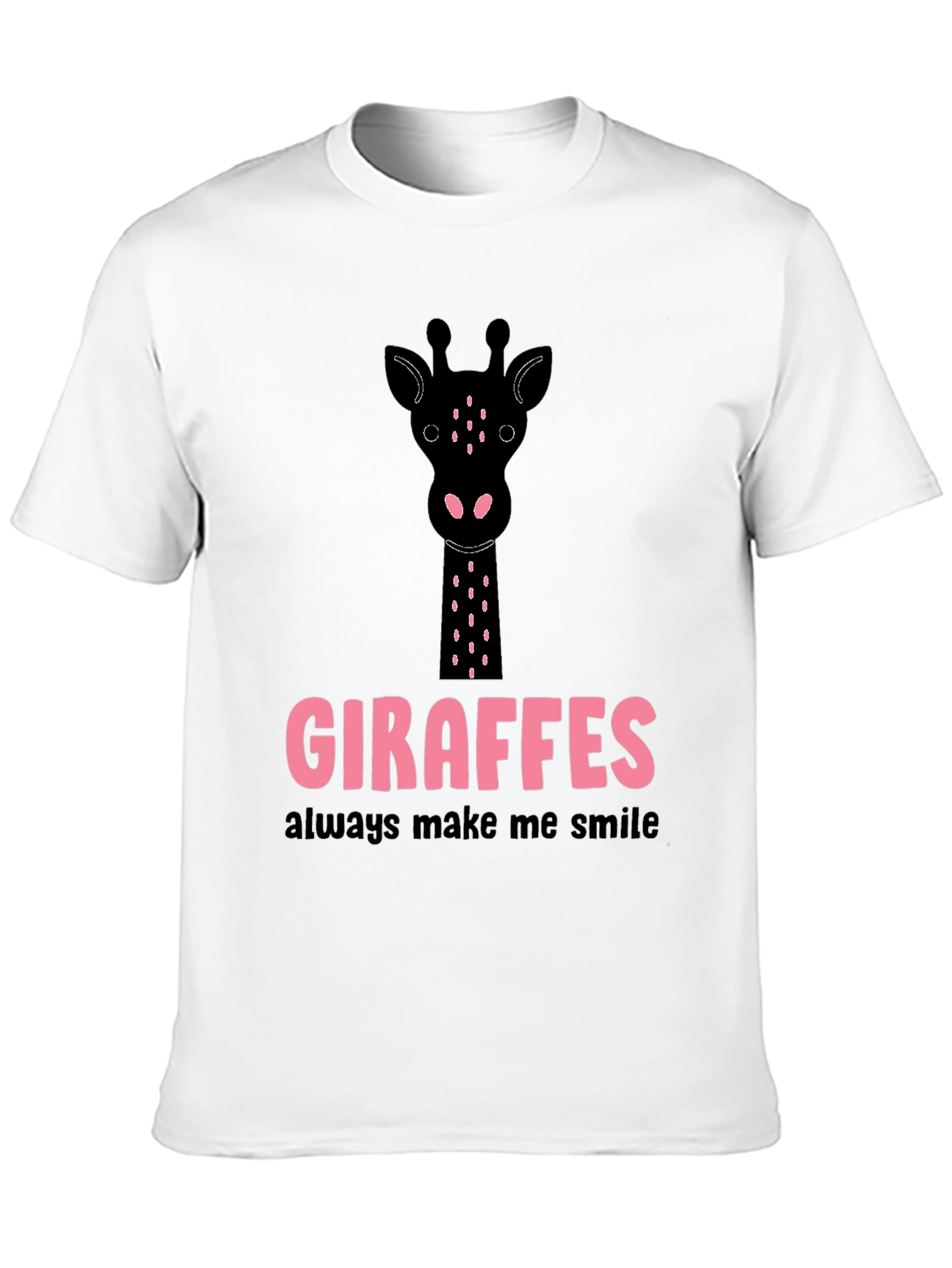 Giraffe Smile Graphic Tee - Stylish Casual Top