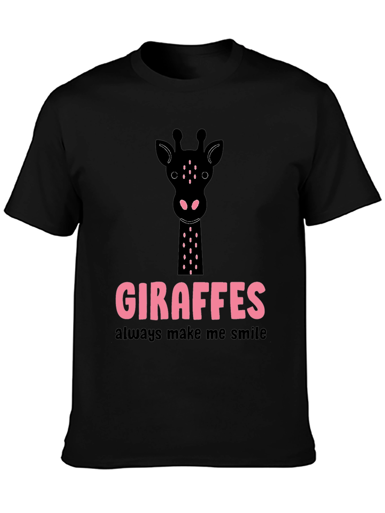 Giraffe Smile Graphic Tee - Stylish Casual Top