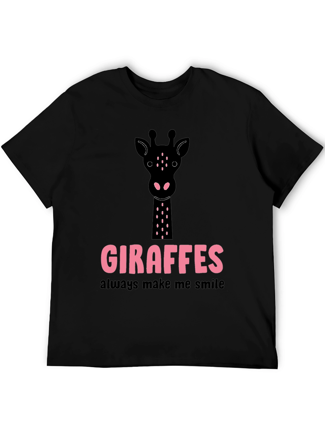 Giraffe Smile Graphic Tee - Stylish Casual Top