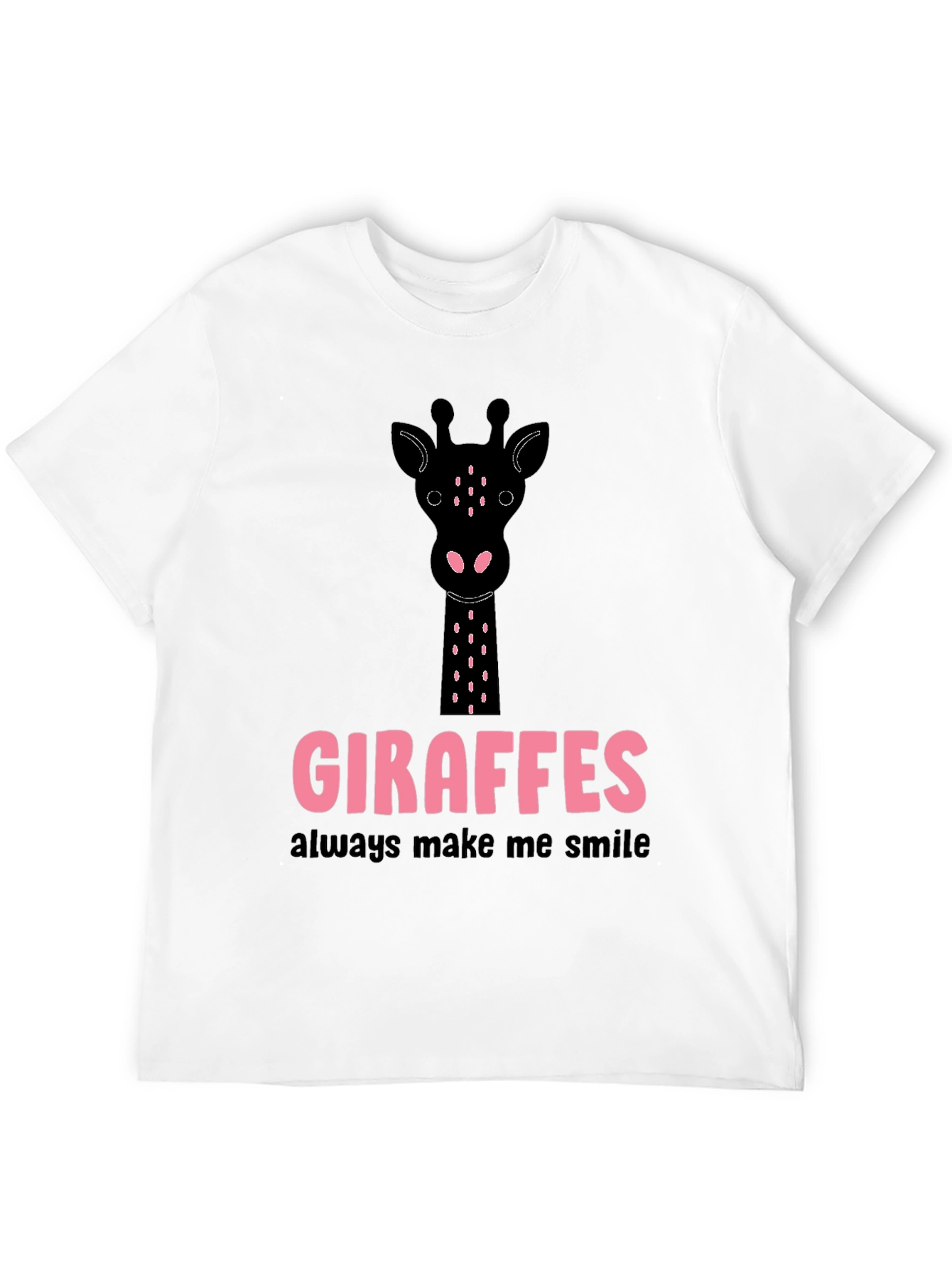 Giraffe Smile Graphic Tee - Stylish Casual Top