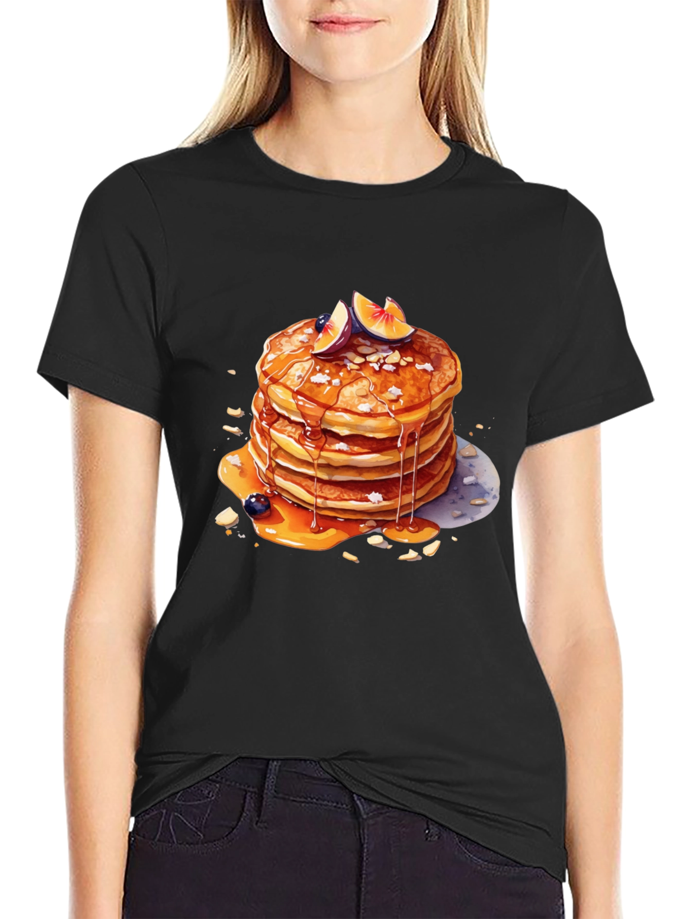 Pancake Stack Graphic Tee - Delicious Style