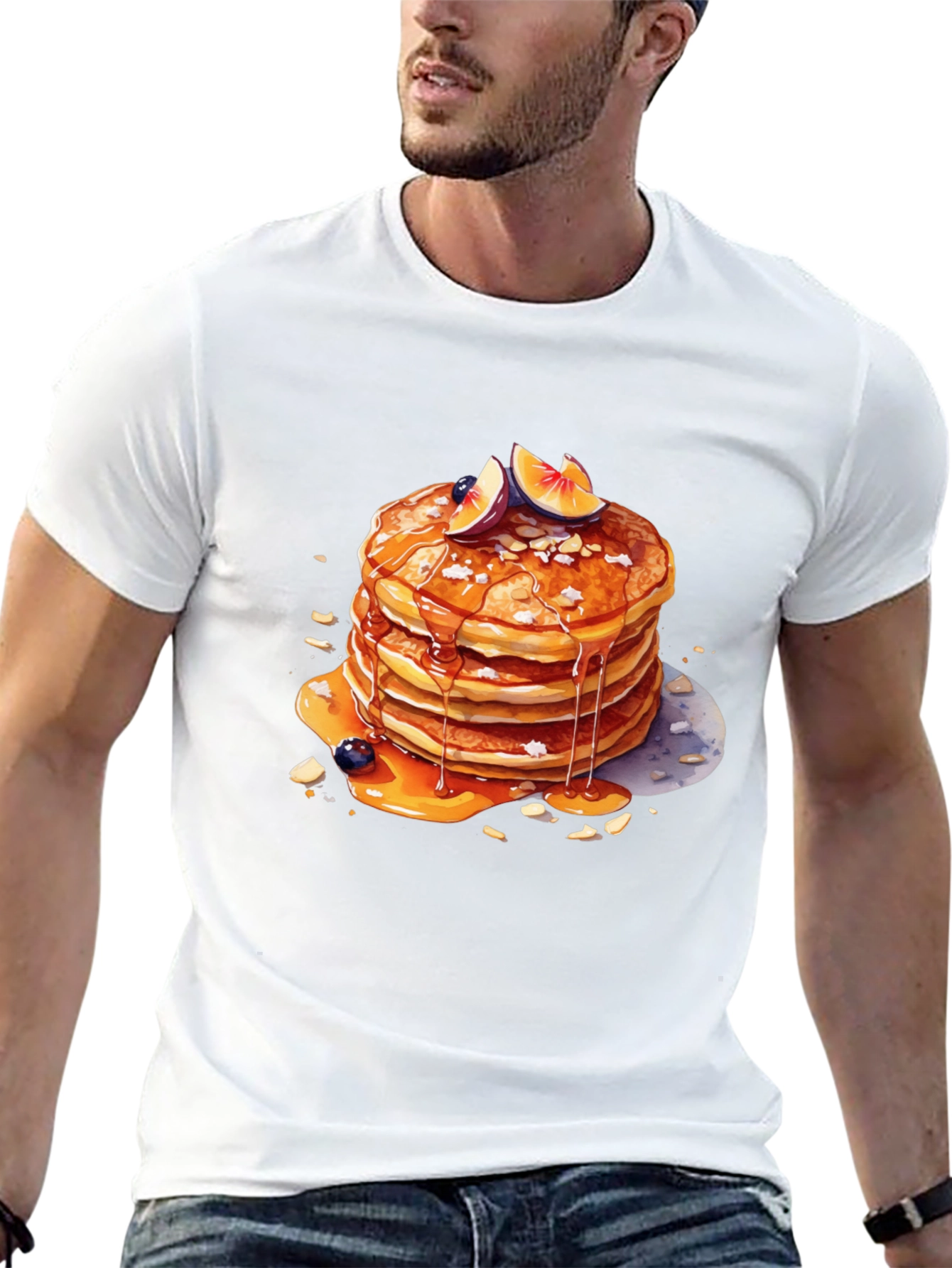 Pancake Stack Graphic Tee - Delicious Style