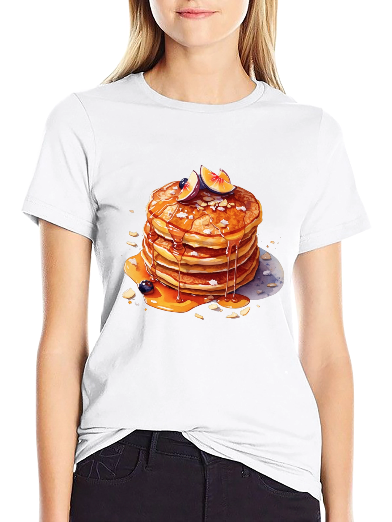 Pancake Stack Graphic Tee - Delicious Style
