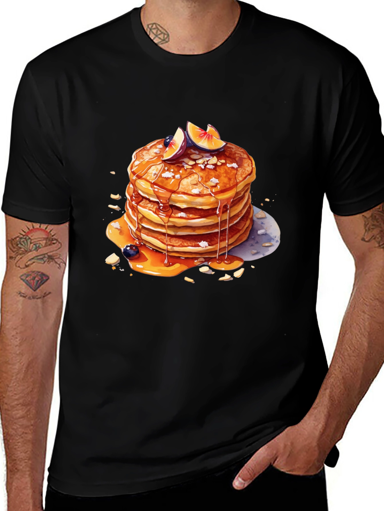 Pancake Stack Graphic Tee - Delicious Style