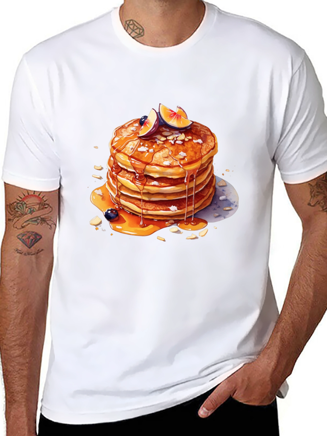 Pancake Stack Graphic Tee - Delicious Style