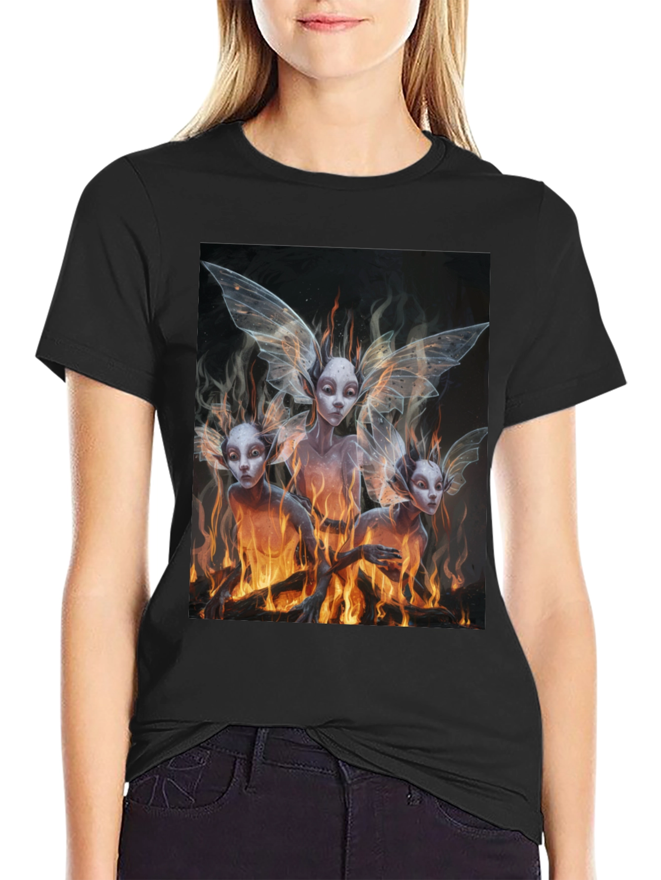 Fiery Fairy T-Shirt - Unique Graphic Tee