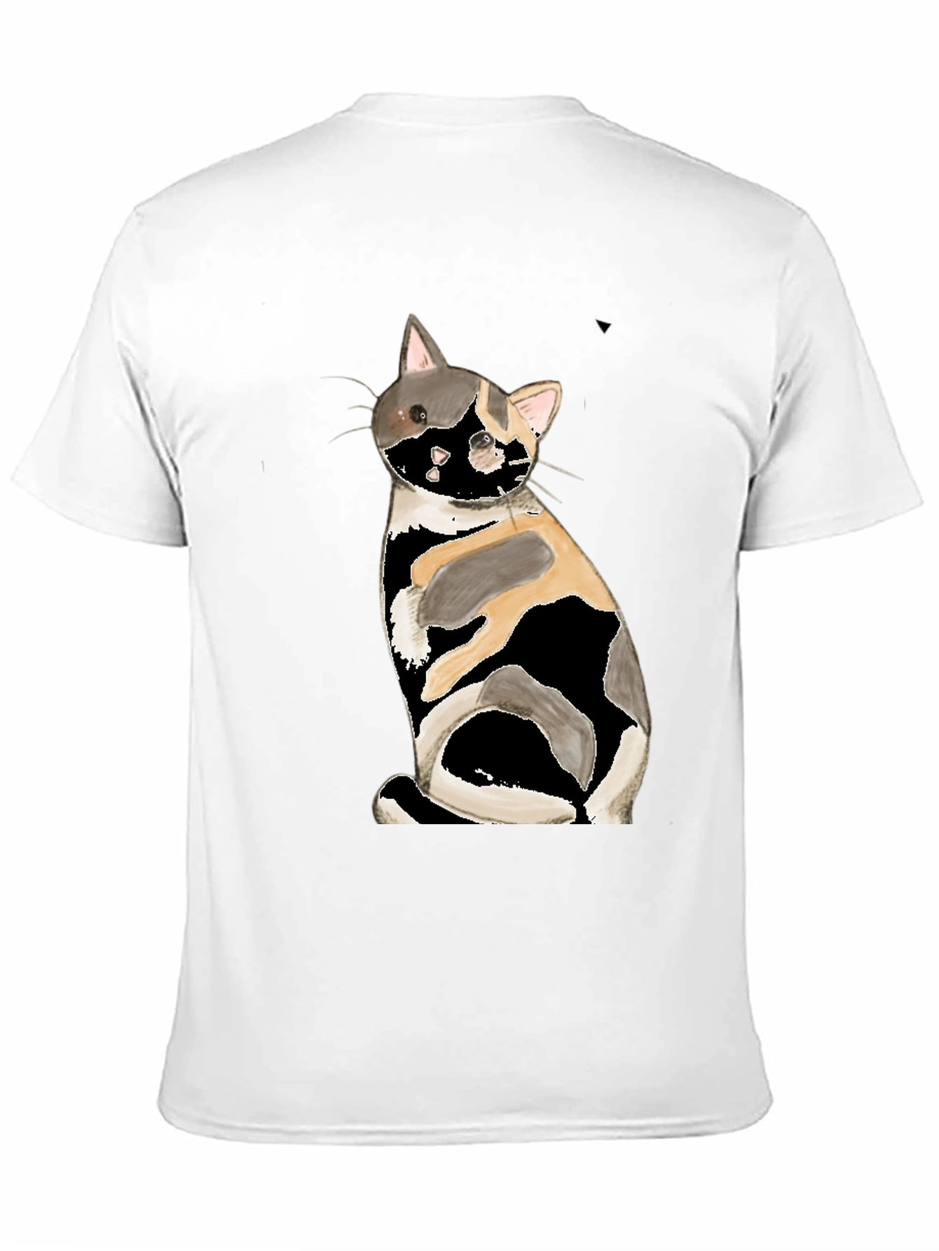 Calico Cat Graphic Tee - Black T-Shirt