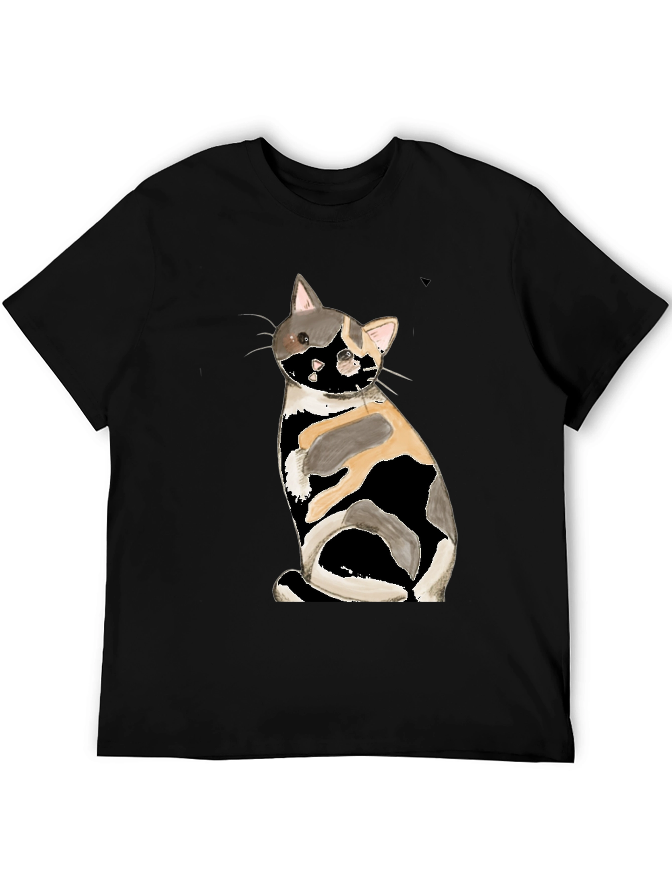 Calico Cat Graphic Tee - Black T-Shirt