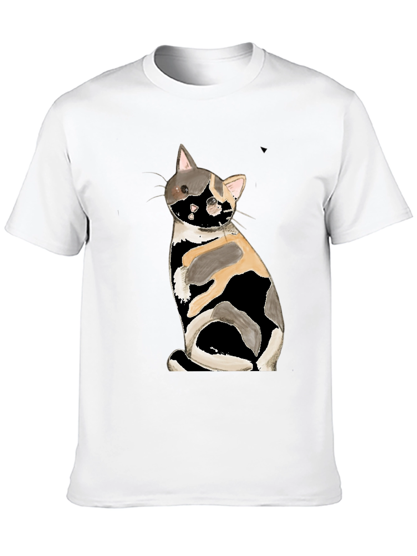 Calico Cat Graphic Tee - Black T-Shirt