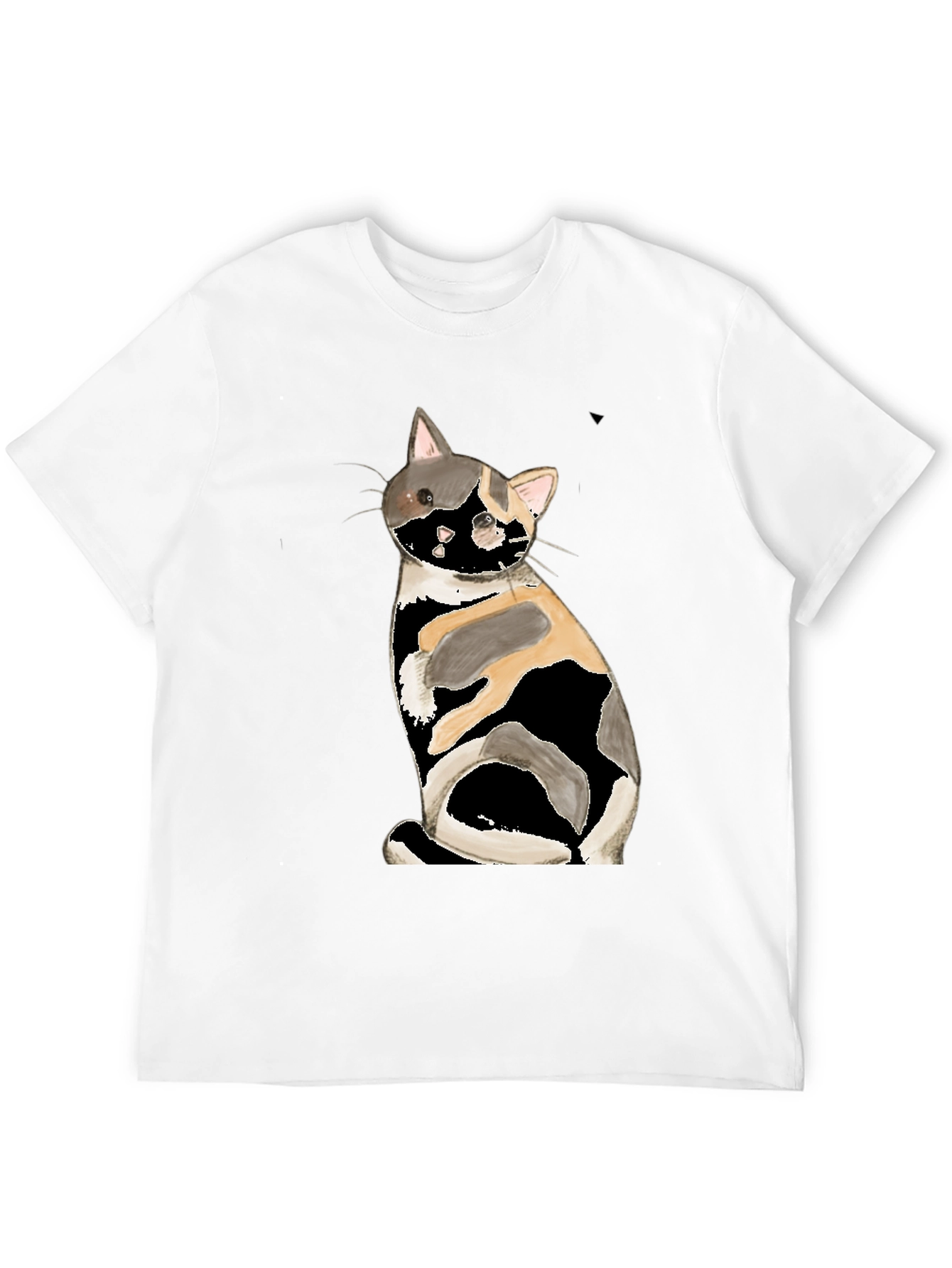 Calico Cat Graphic Tee - Black T-Shirt