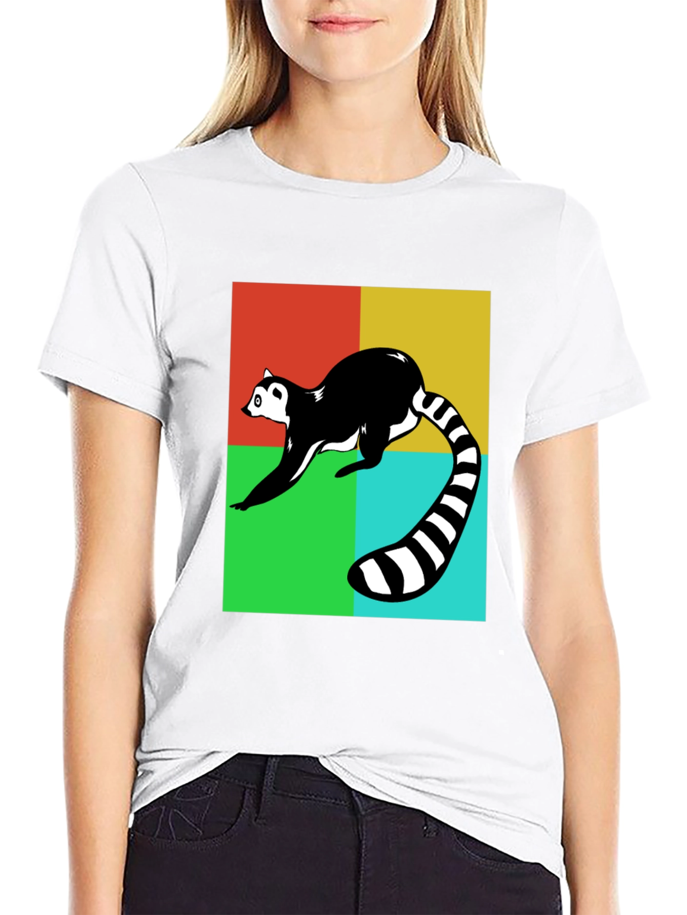 Funky Lemur T-Shirt - Retro Pop Style