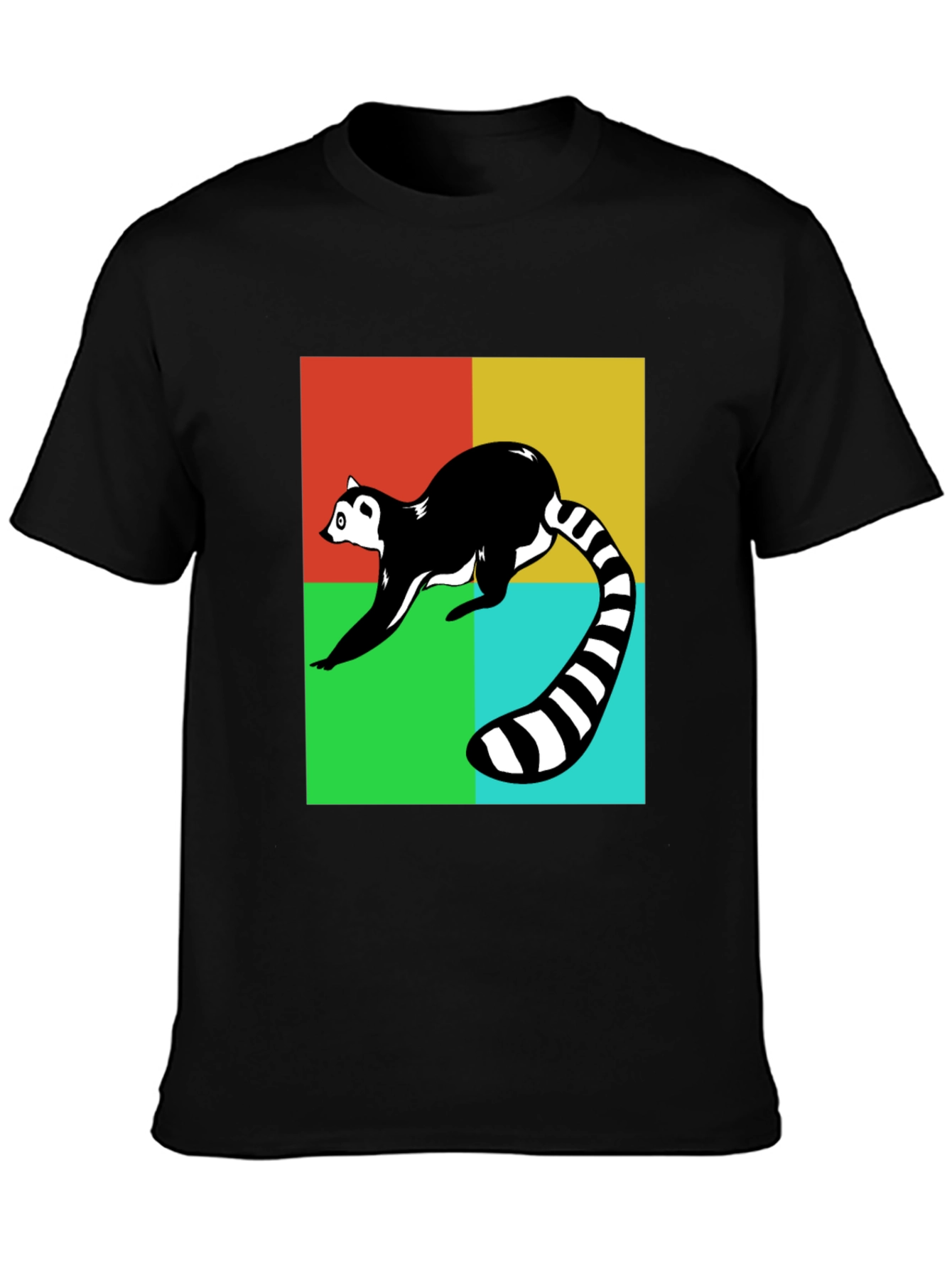 Funky Lemur T-Shirt - Retro Pop Style