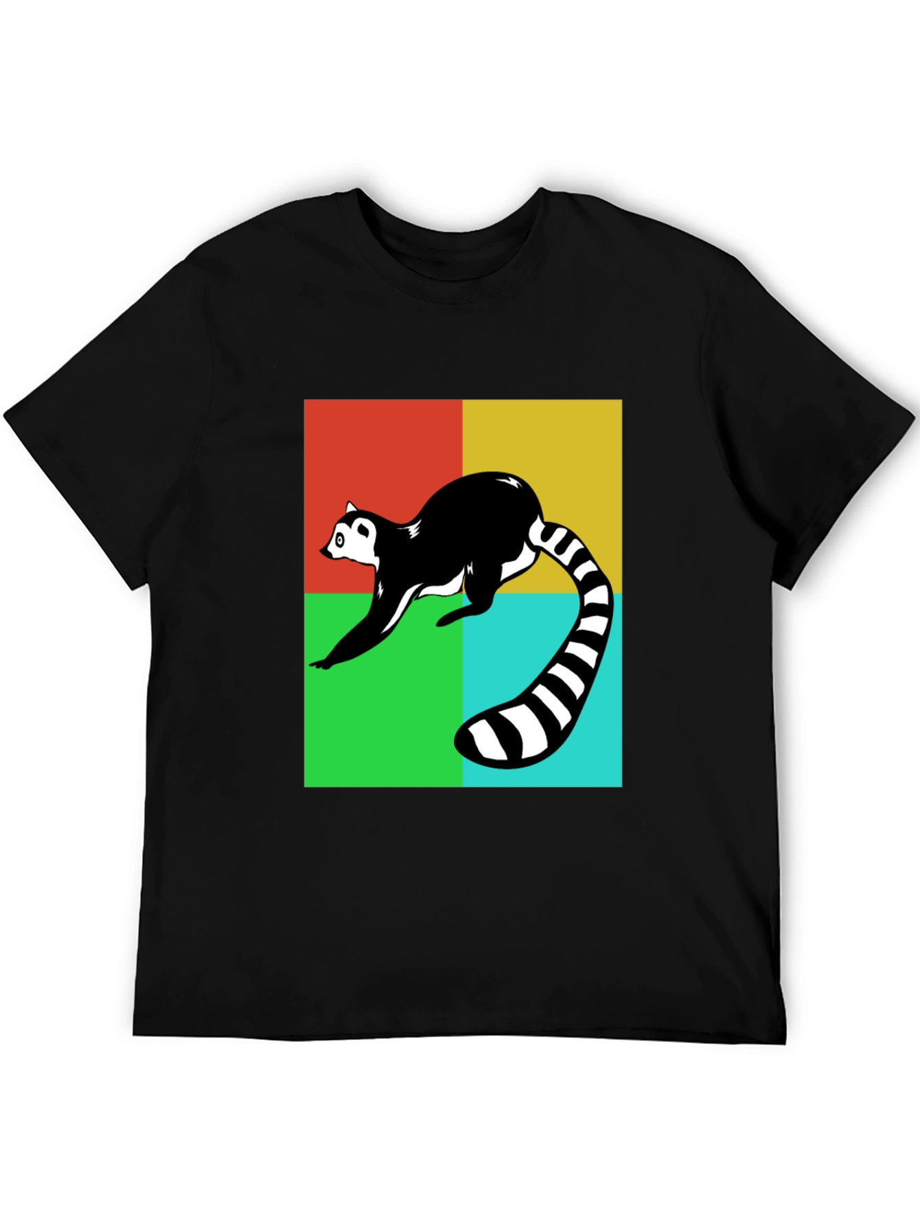 Funky Lemur T-Shirt - Retro Pop Style