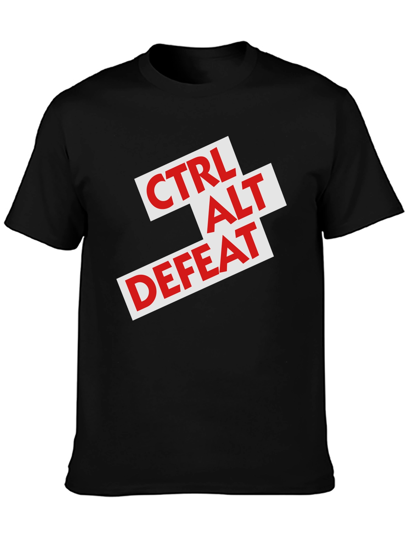 Ctrl Alt Defeat Graphic Tee - Black T-Shirt