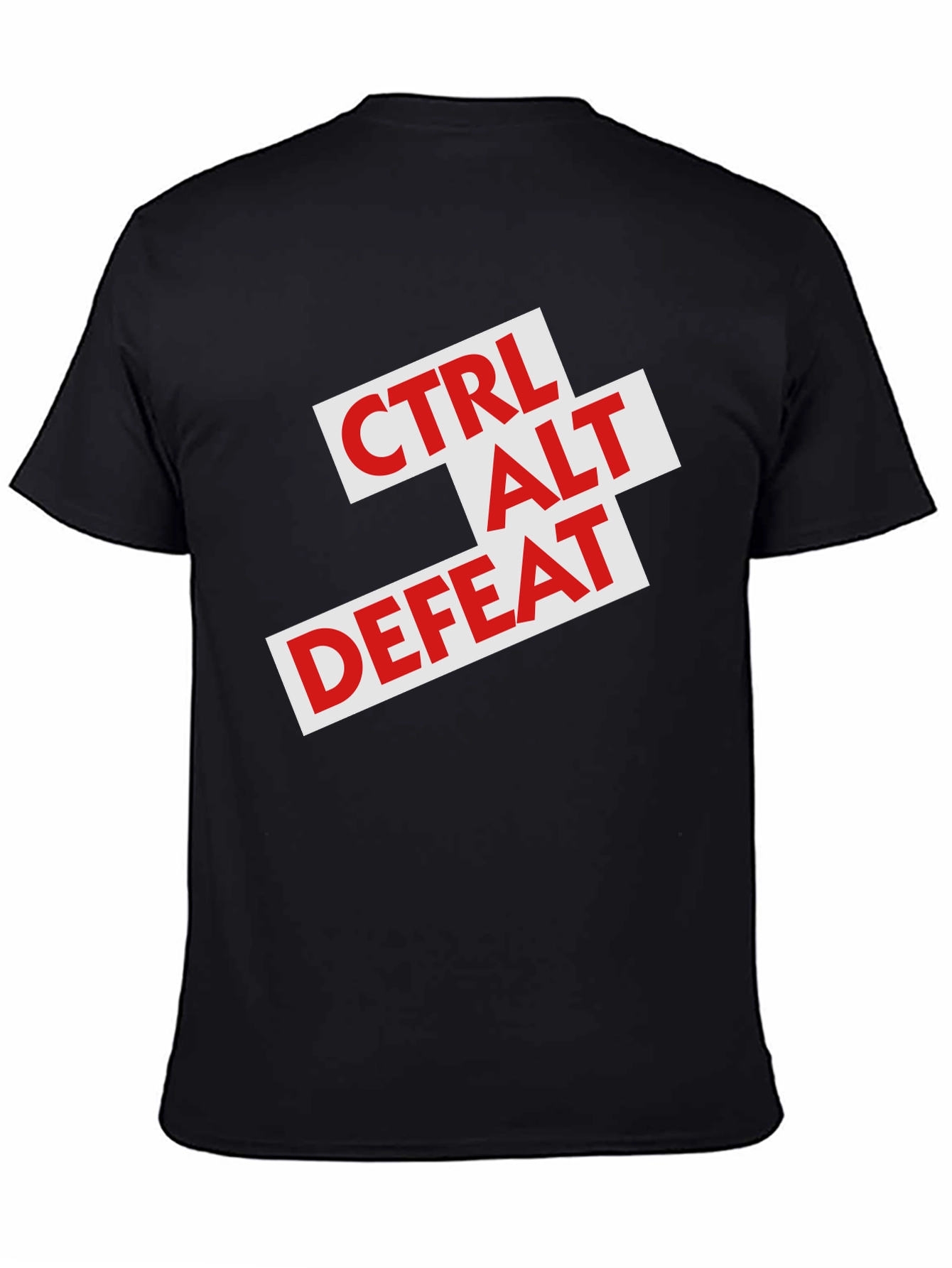 Ctrl Alt Defeat Graphic Tee - Black T-Shirt