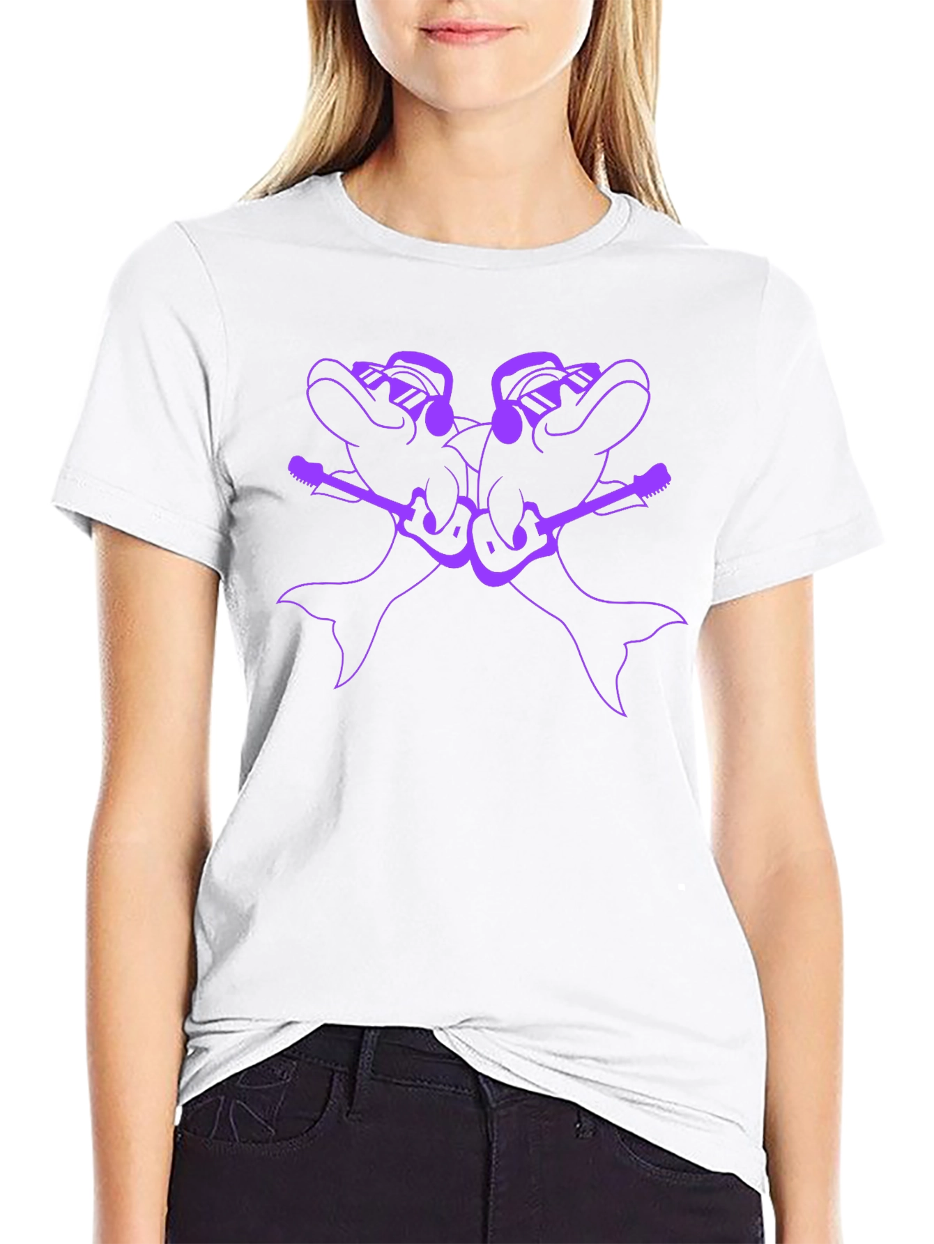 Dolphin Guitar Graphic Tee