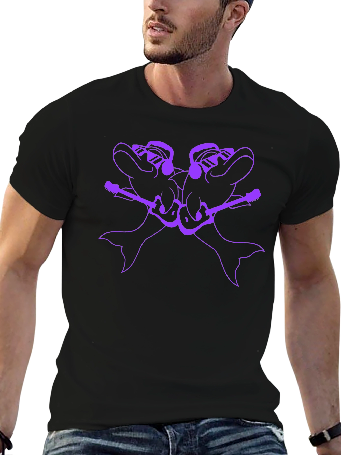 Dolphin Guitar Graphic Tee