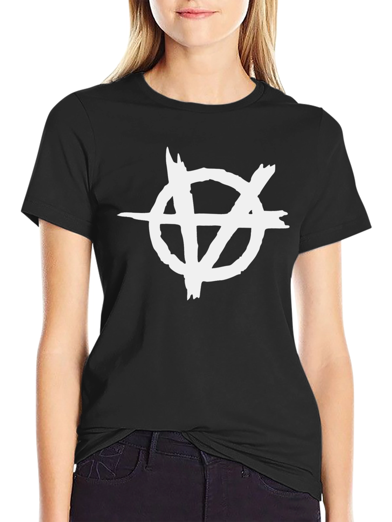 Anarchy Symbol T-Shirt - Black Graphic Tee