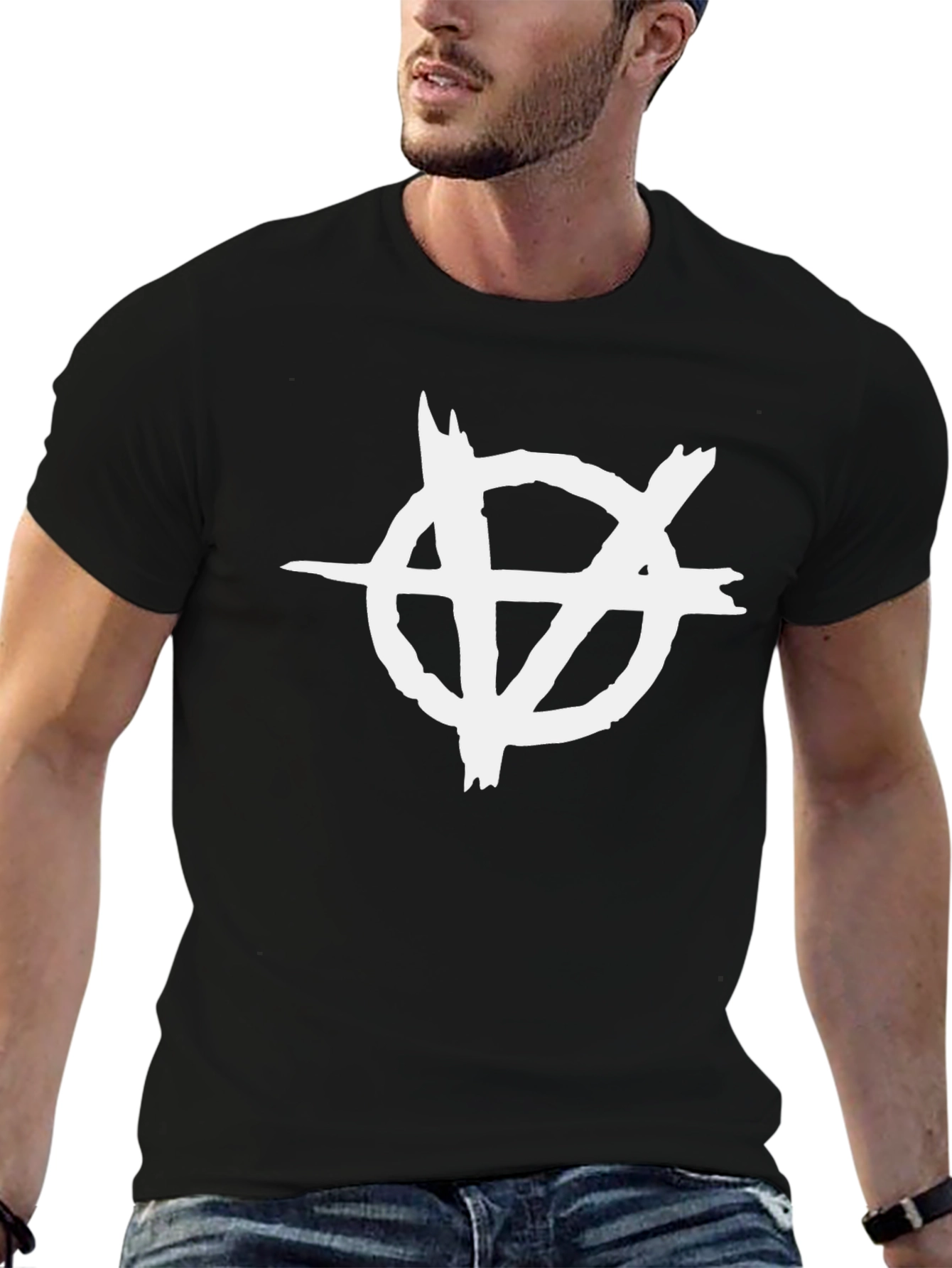 Anarchy Symbol T-Shirt - Black Graphic Tee