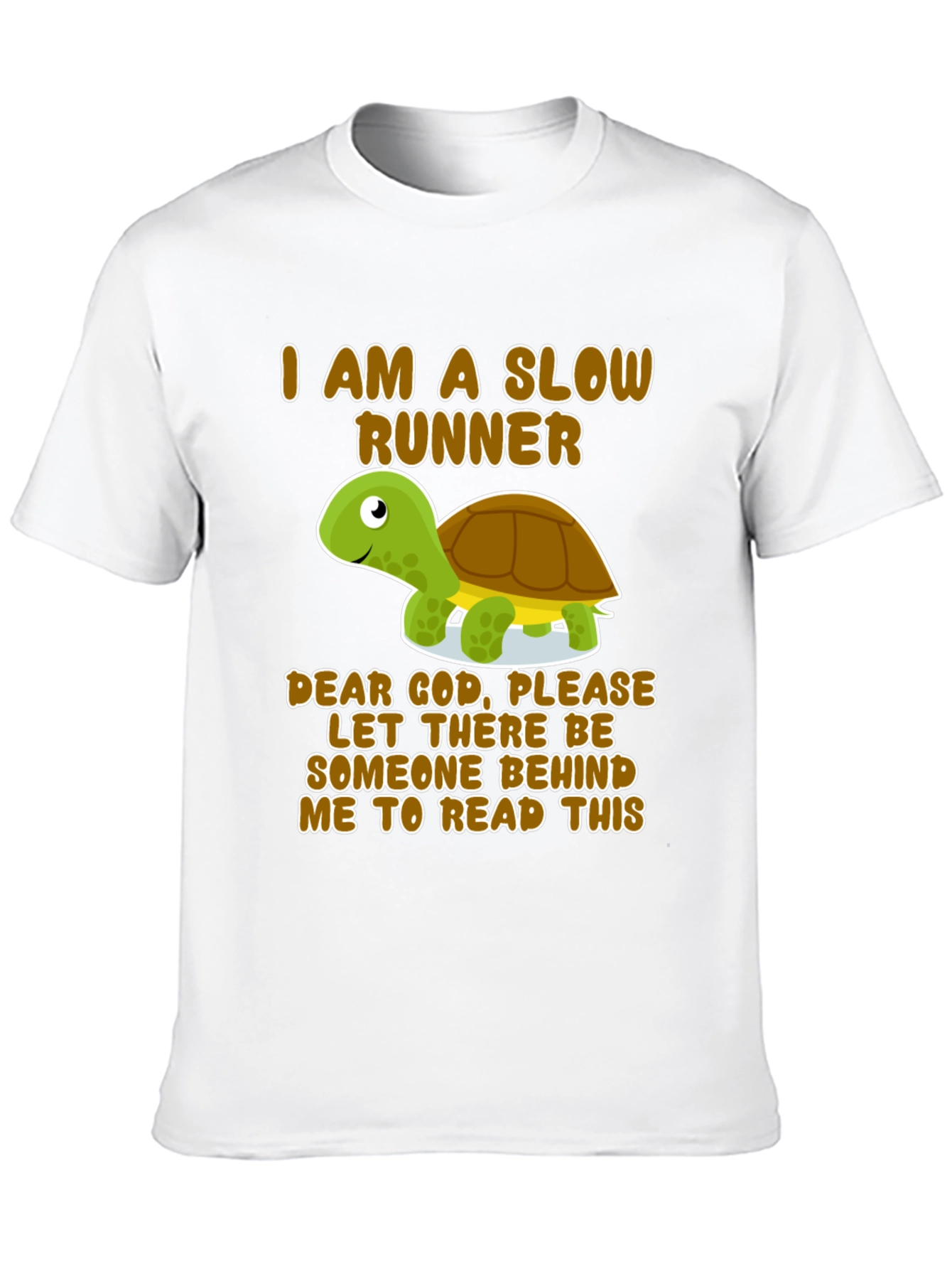 Slow Runner Turtle Graphic T-Shirt