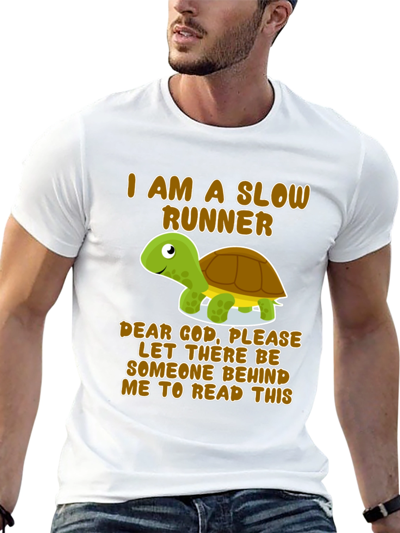 Slow Runner Turtle Graphic T-Shirt