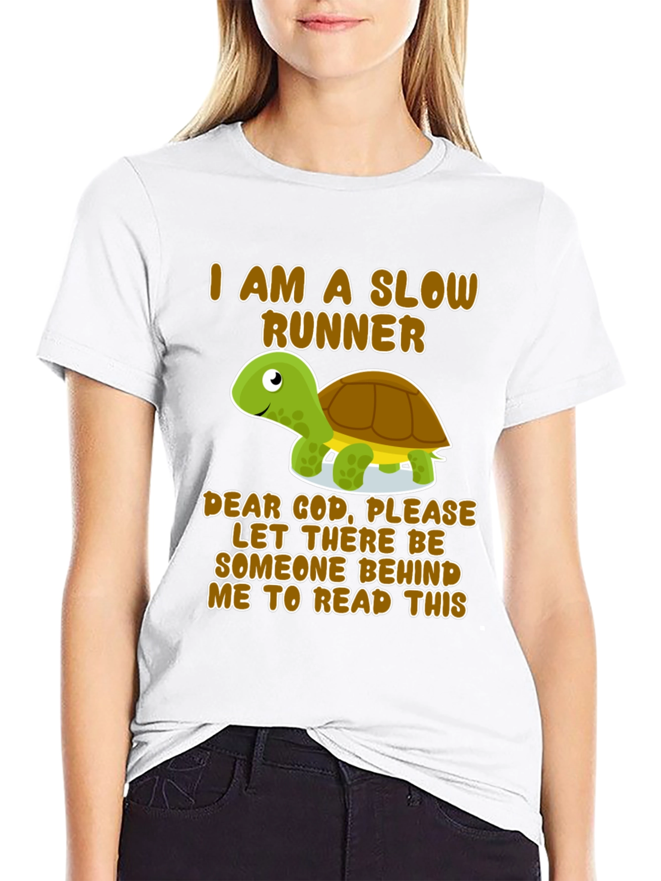 Slow Runner Turtle Graphic T-Shirt