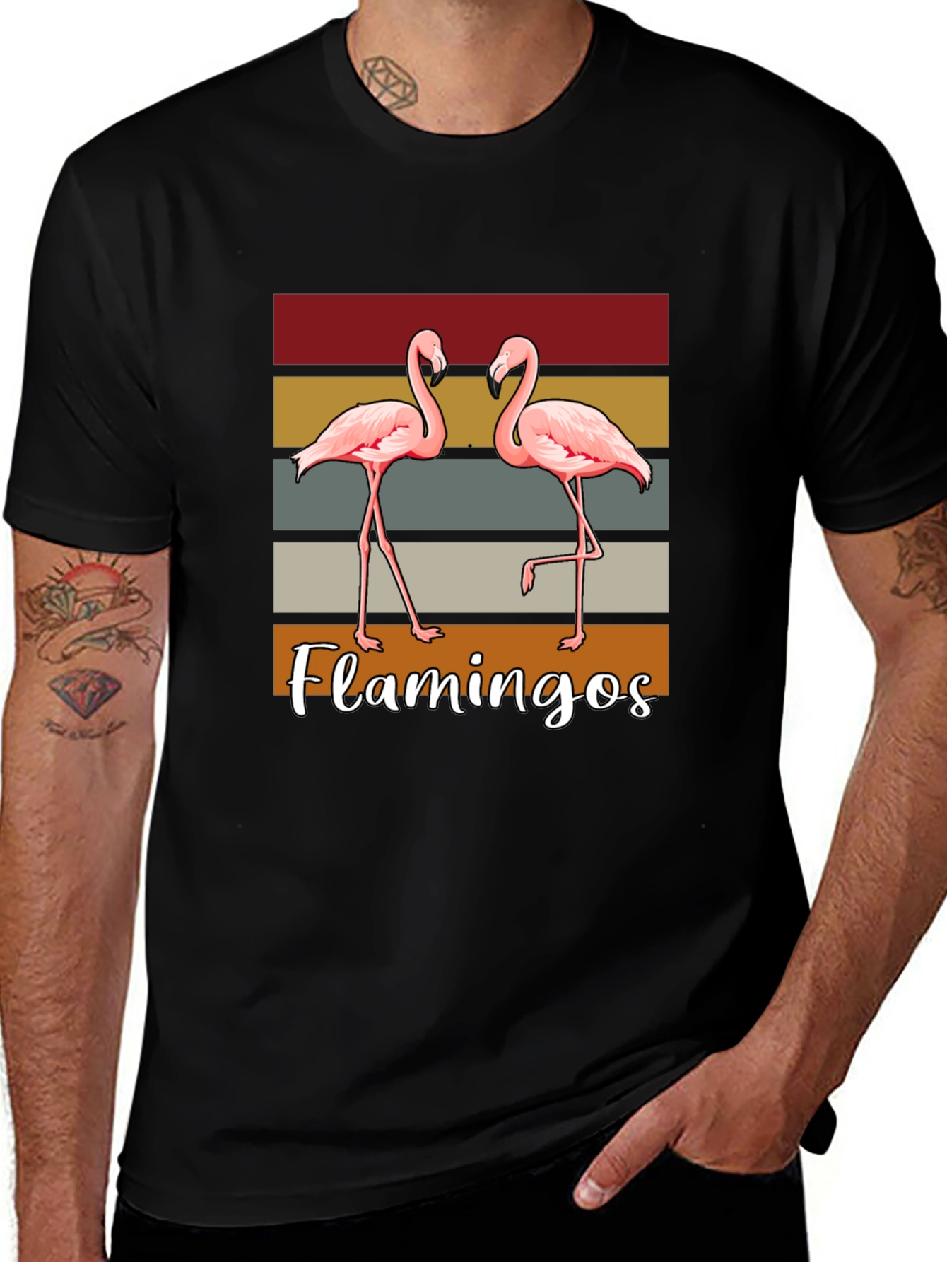 Retro Flamingo T-Shirt - Stylish Casual Wear