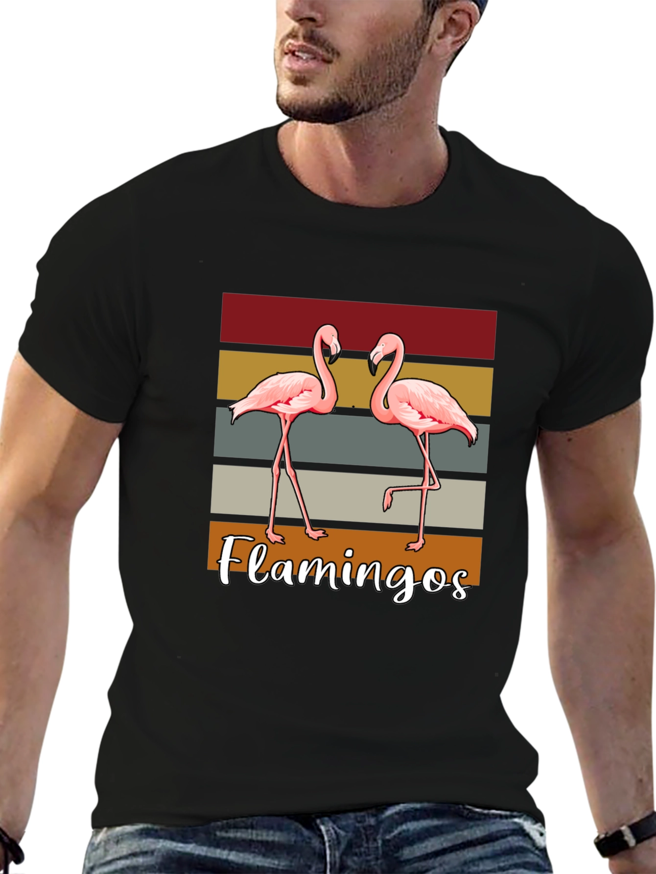 Retro Flamingo T-Shirt - Stylish Casual Wear