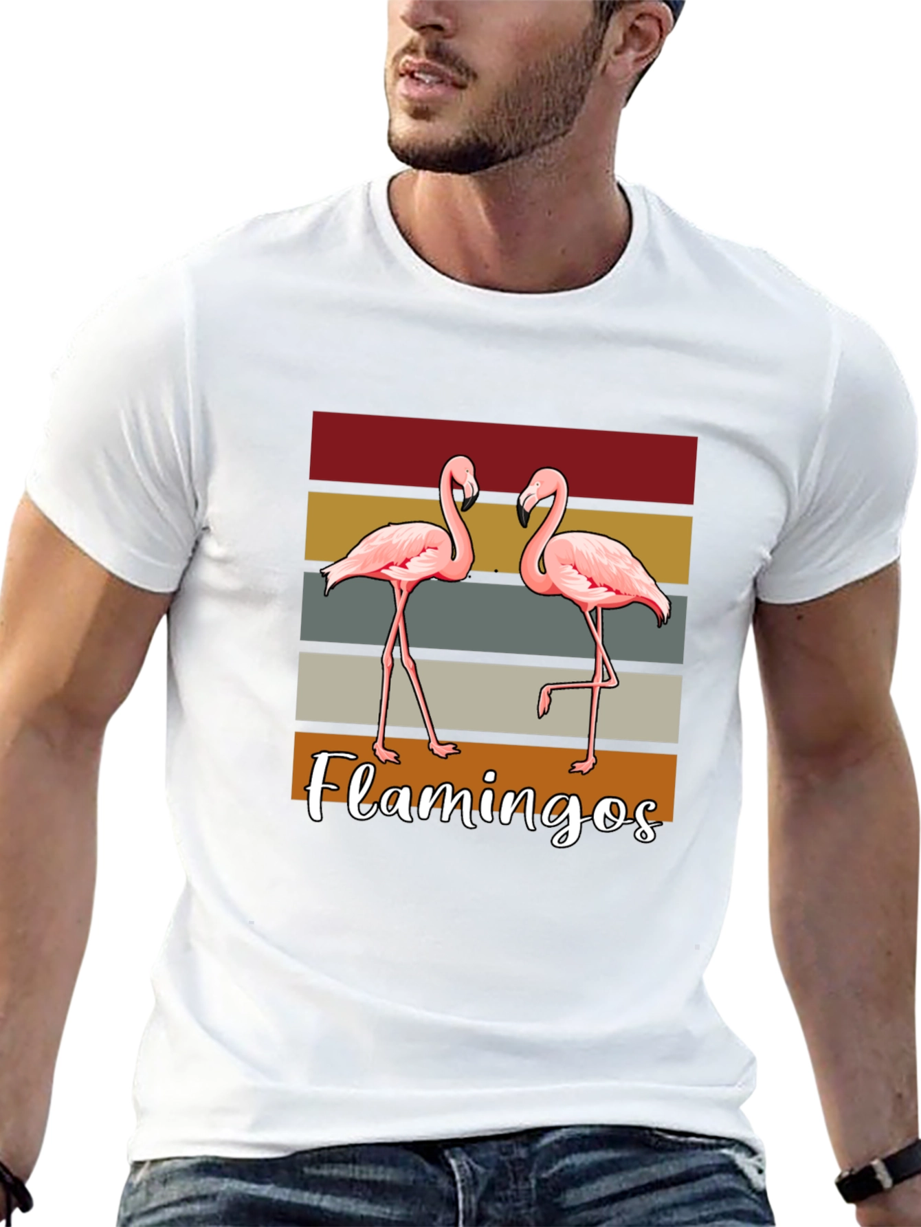 Retro Flamingo T-Shirt - Stylish Casual Wear