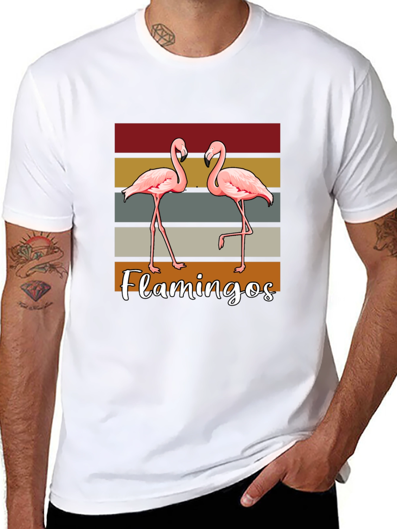 Retro Flamingo T-Shirt - Stylish Casual Wear