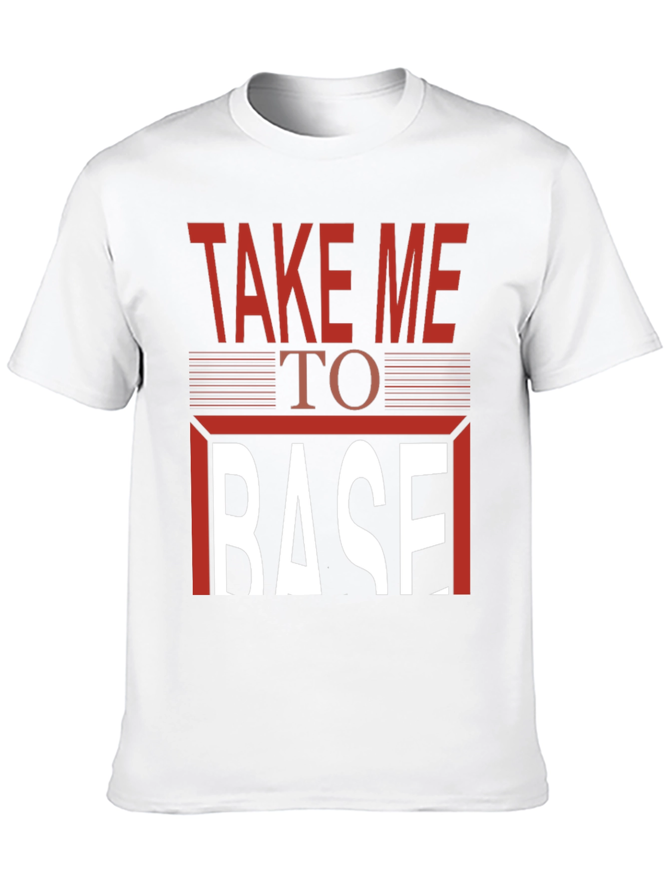 Take Me To Base T-Shirt - Graphic Print Tee